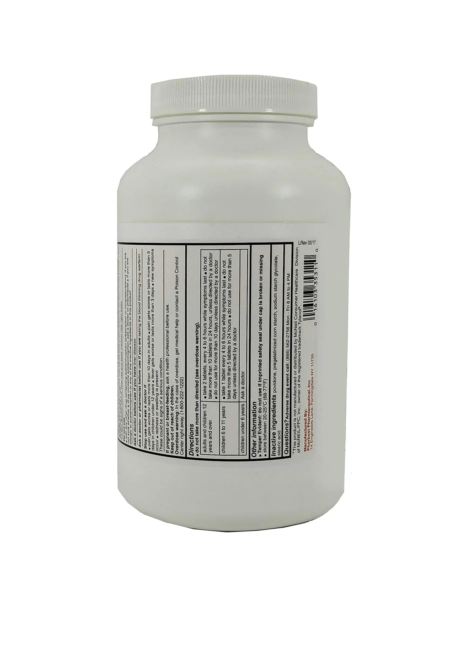 Pharbest Acetaminophen 325 mg 1000 Count Tablets Harbest uk supplements