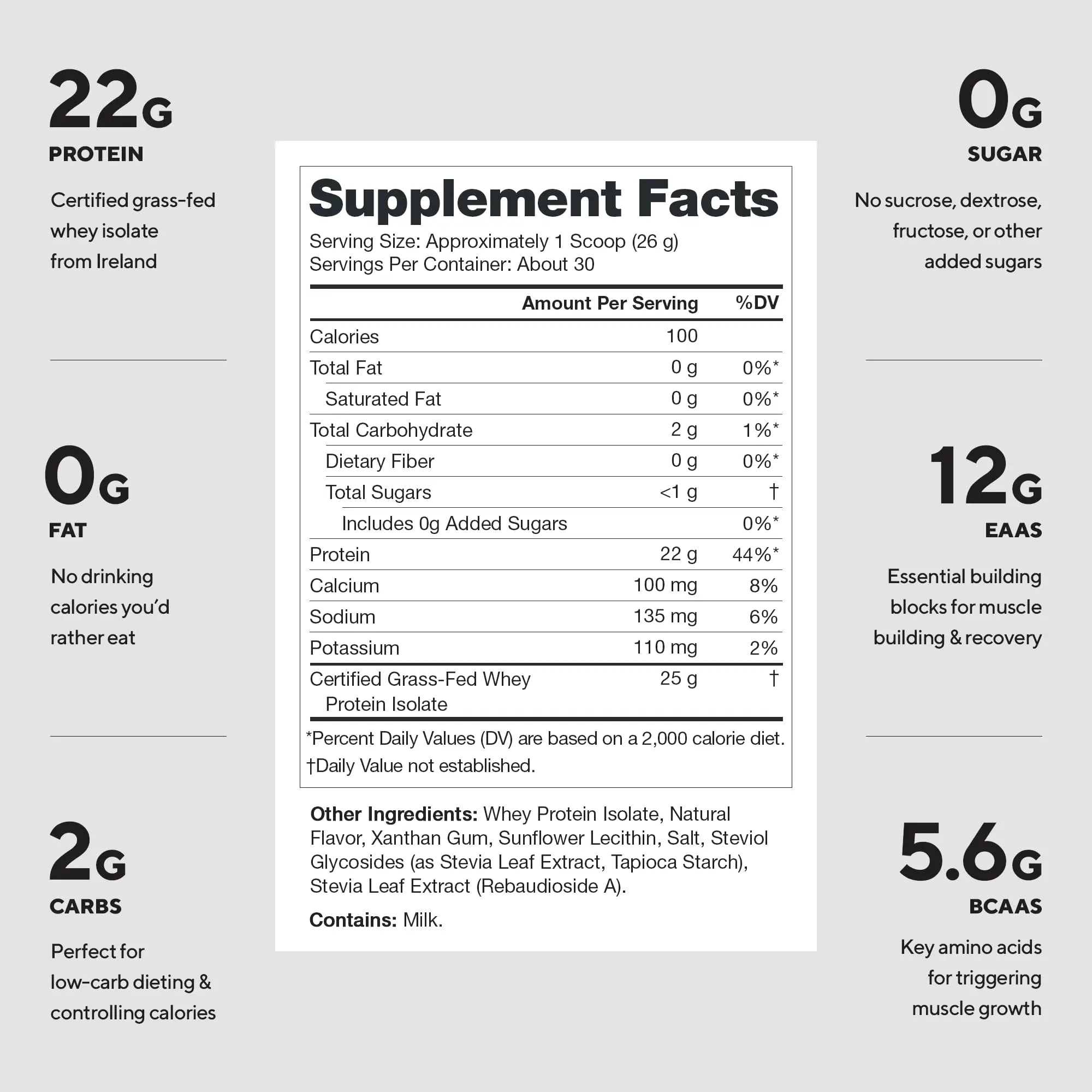 LEGION Whey+ Protein Whey Isolate from Grass Fed Cows (French Vanilla, 30 Servings) - Whey Protein Isolate Powder, Low Calorie, Non-GMO, Sugar Free, Lactose and Gluten Free, All Natural Protein Powder LEGION uk supplements