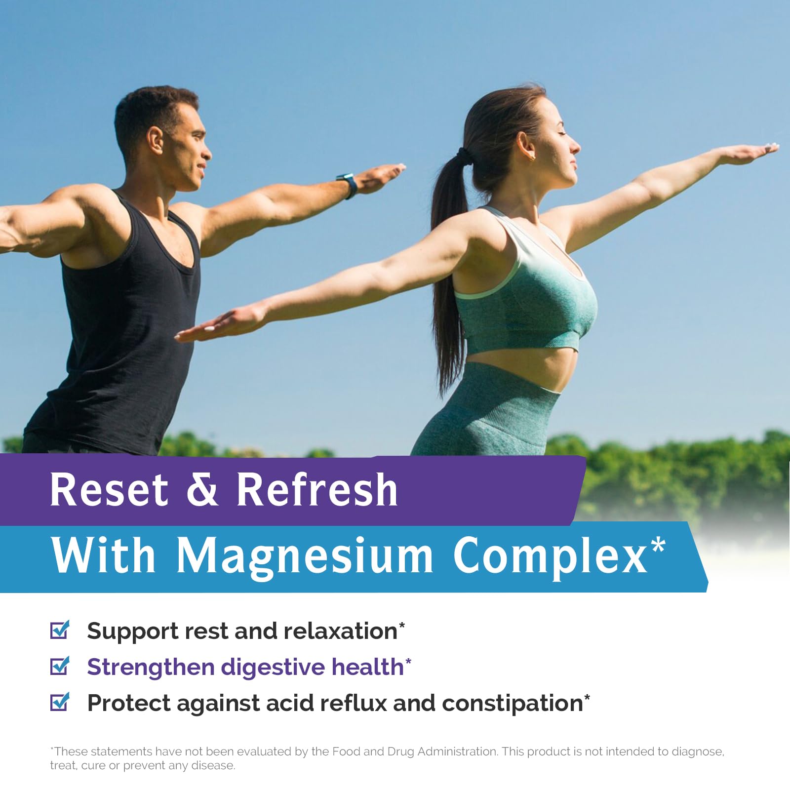 Innate Vitality Magnesium Complex 6-in-1, 1160mg Per Serving, Rest & Digestion, Magnesium Glycinate & Citrate, High Absorption, 120 Vegan Capsules Innate Vitality uk supplements
