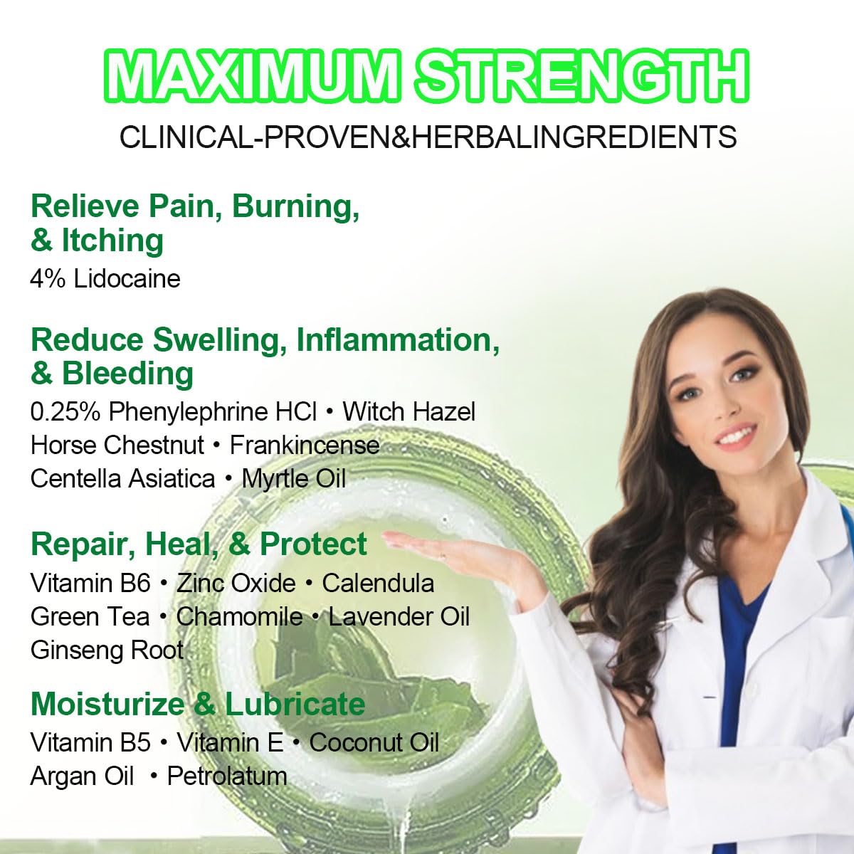vamy Hemorrhoid Ointment (2 x 20g Tubes), 40g - Maximum Strength Formula for Hemorrhoidal Fast Relief, Soothes Itching, Burning & Discomfort vamy uk supplements