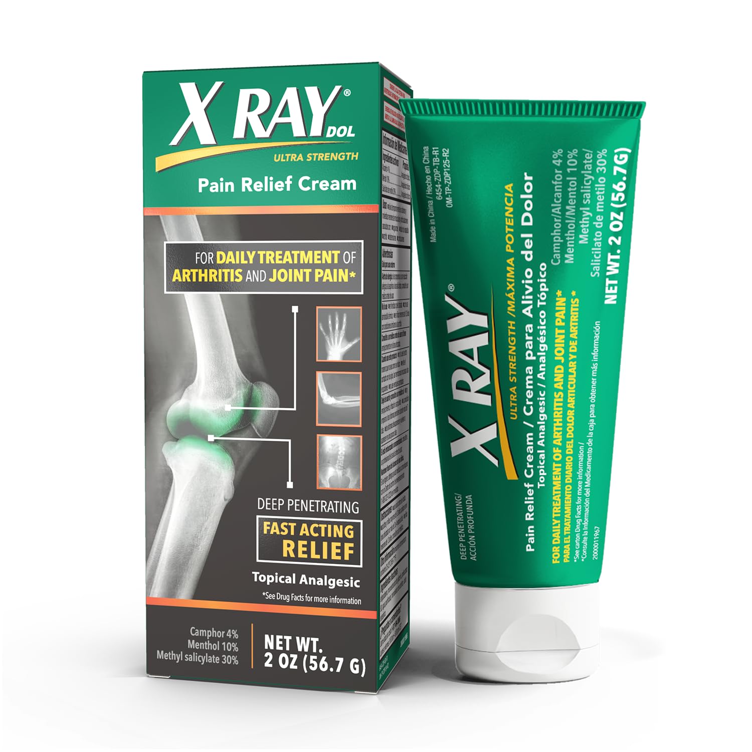 X Ray Dol Topical Arthritis Pain Reliever Cream, for Daily Joint & Muscle Pain, Full Prescription Strength, Fast-Acting Relief, 2 Ounces X Ray Dol uk supplements