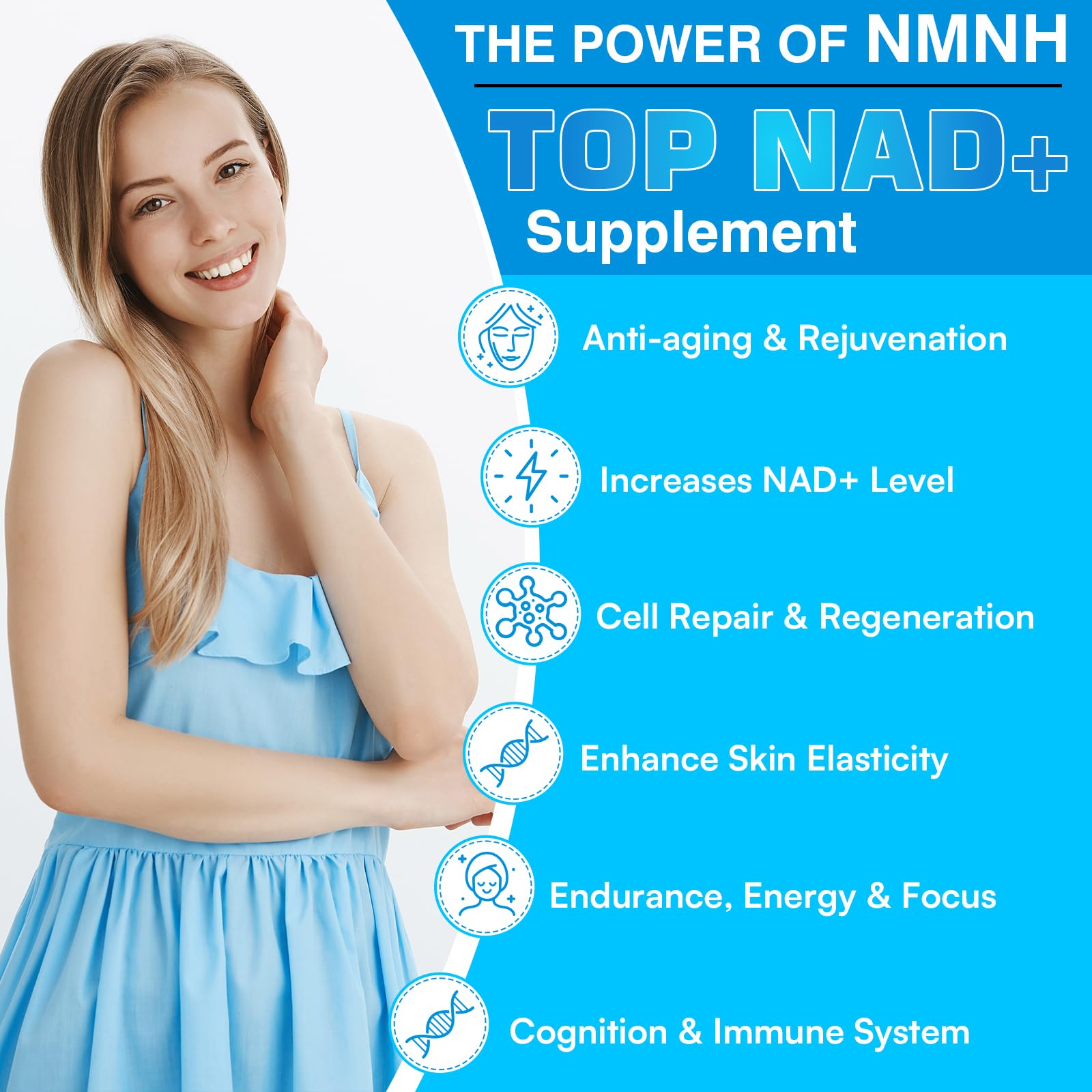 Kaumipor NMNH (Dihydronicotinamide Mononucleotide) NMN Alternative Supplement, 500 mg Per Serving NAD Supplement to Boost NAD+ Levels, for Anti Aging, Energy, Immunity, Focus, 60 Vegan Capsules Kaumipor uk supplements