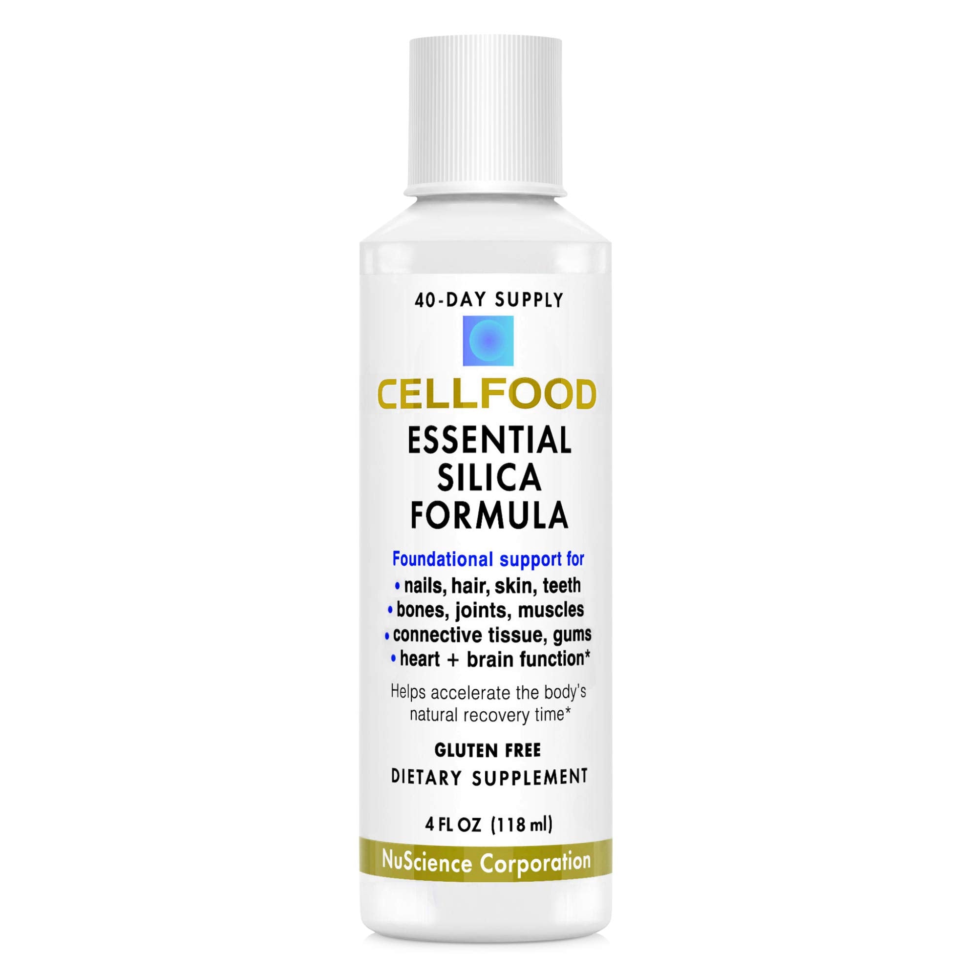 Cellfood Essential Silica Anti-Aging Formula, 4 fl oz - Supports Healthy Bones, Joints, Hair Cellfood uk supplements