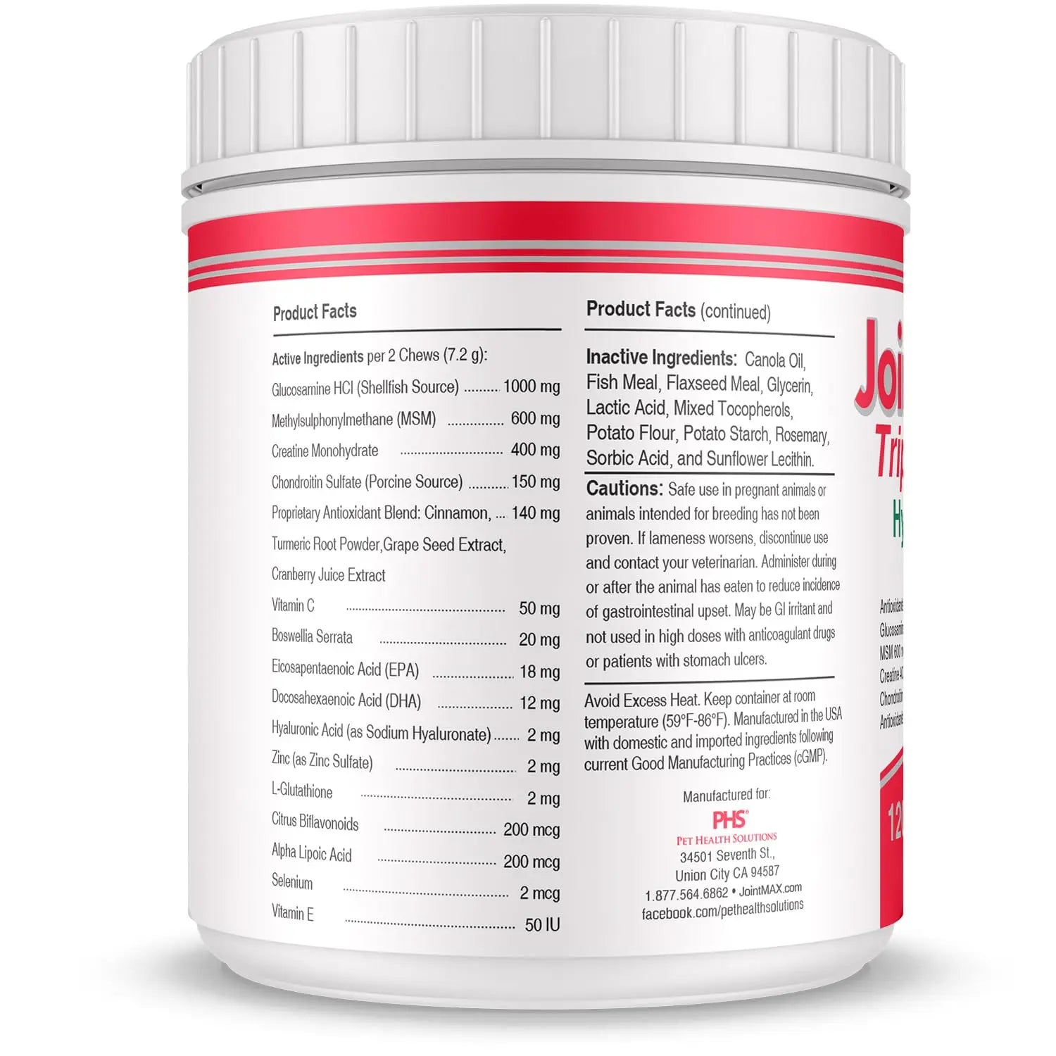 Joint MAX Triple Strength Hypo-Allergenic Soft Chews for Dogs - Hip and Joint Support Supplement with Glucosamine, Chondroitin, & MSM - Made in The USA - 120 Soft Chews Joint Max uk supplements