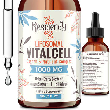 13-in-1 Liquid Oxygen Boost & Nutrient Supplement, Liposomal Optimized-Delivery Blend with Trace Minerals, Amino Acids, CoQ10, B Vitamins & Fulvic Acid, Daily Wellness Liquid Oxygen Drops, 2 fl oz Resciency uk supplements