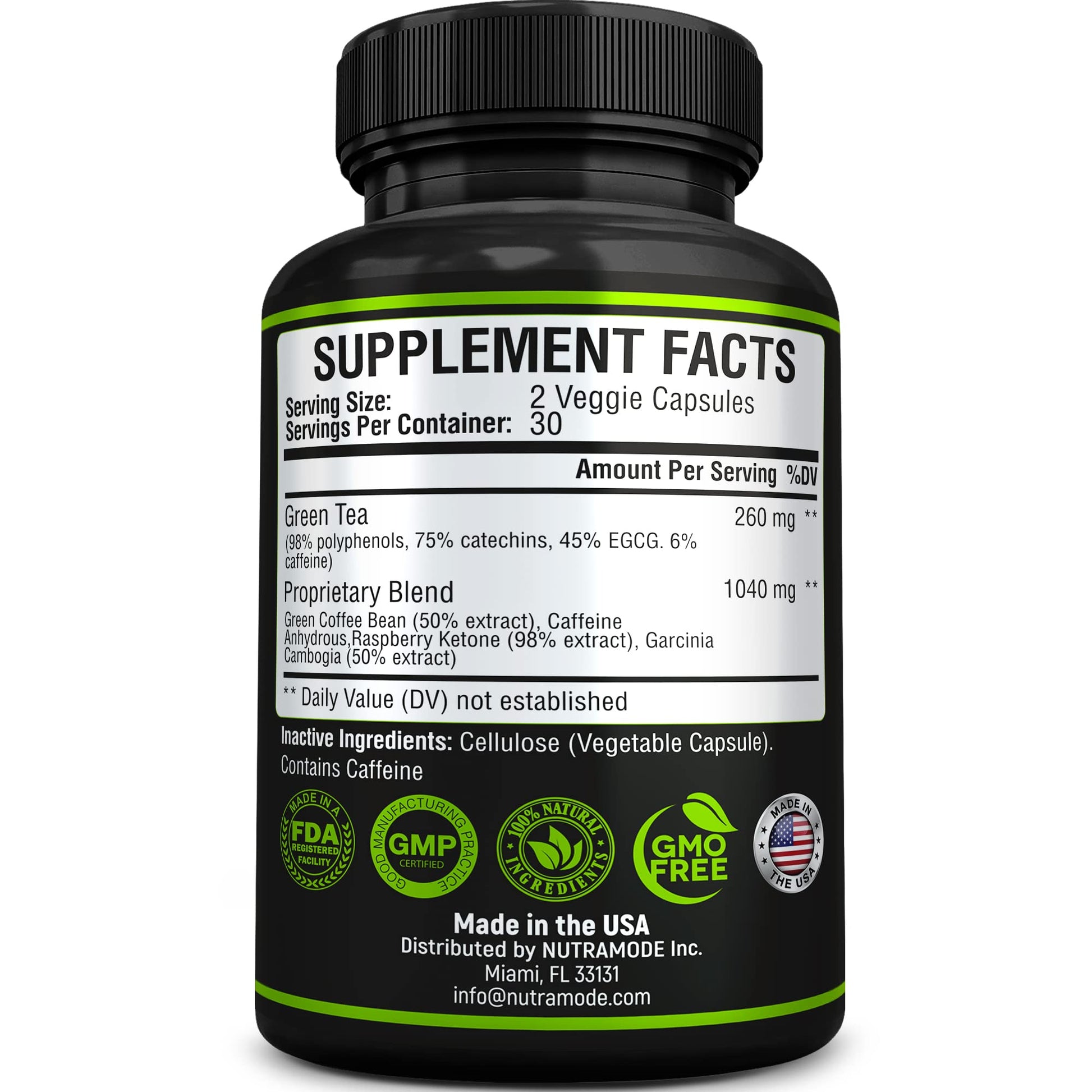 Premium Green Tea Extract Fat Burner Supplement EGCG-Natural Appetite Suppressant NUTRAMODE uk supplements