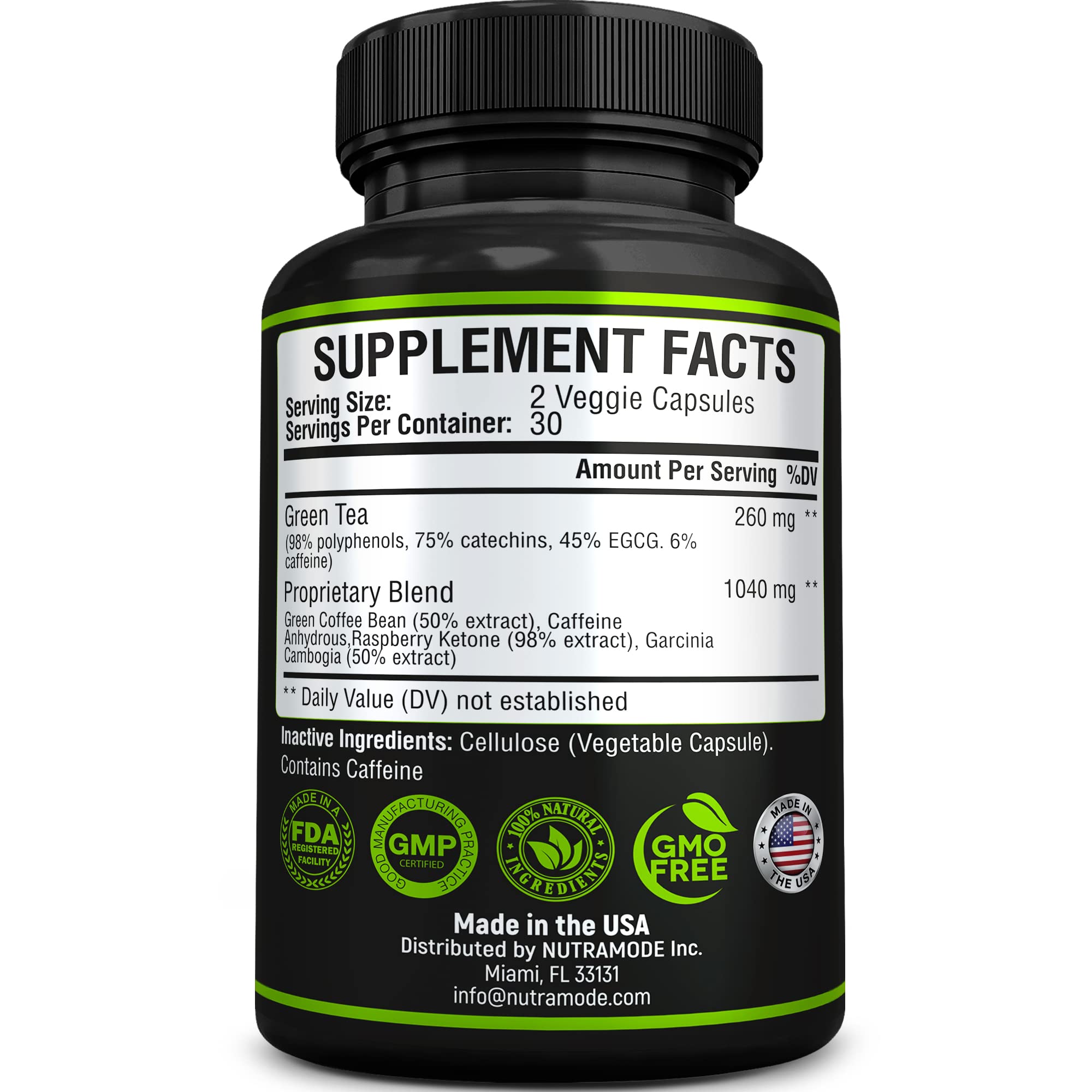 Premium Green Tea Extract Fat Burner Supplement EGCG-Natural Appetite Suppressant NUTRAMODE uk supplements