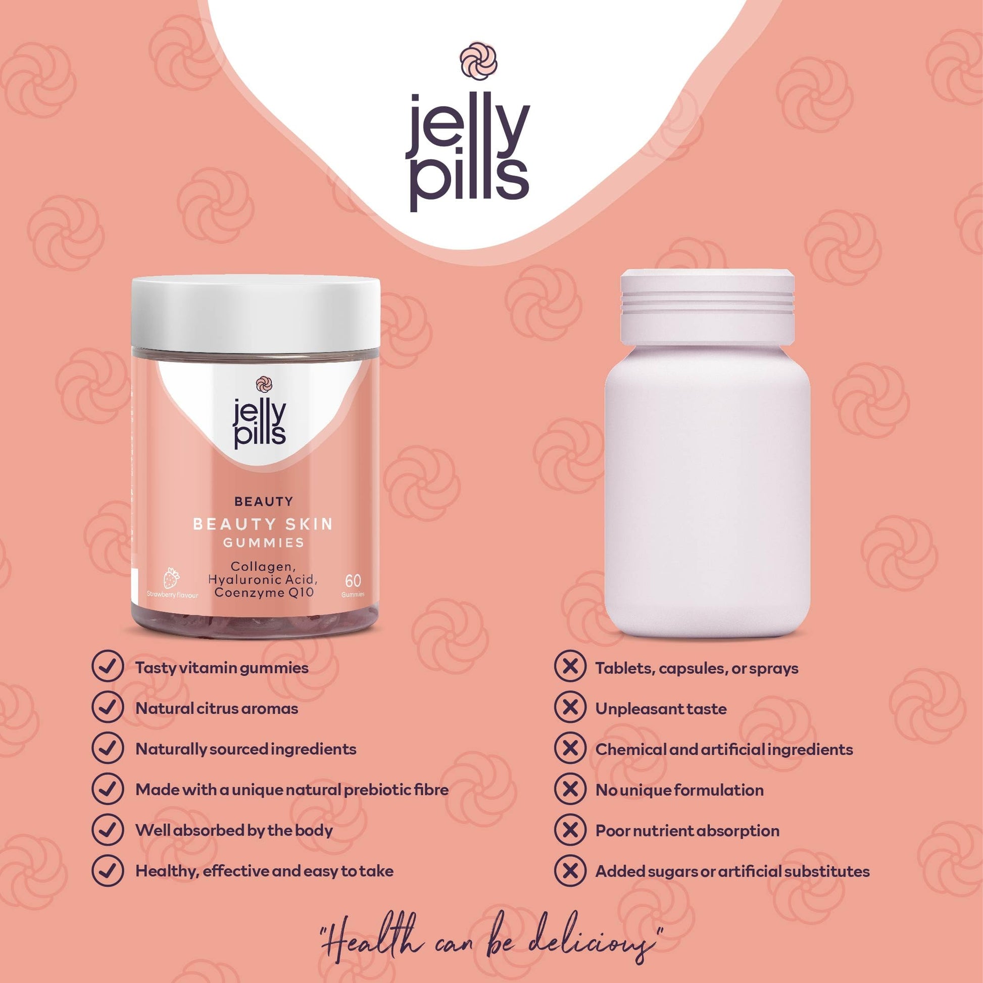 Jelly Pills® Hydrolyzed Collagen Gummies with Hyaluronic Acid and Coenzyme Q10 Jelly Pills uk supplements