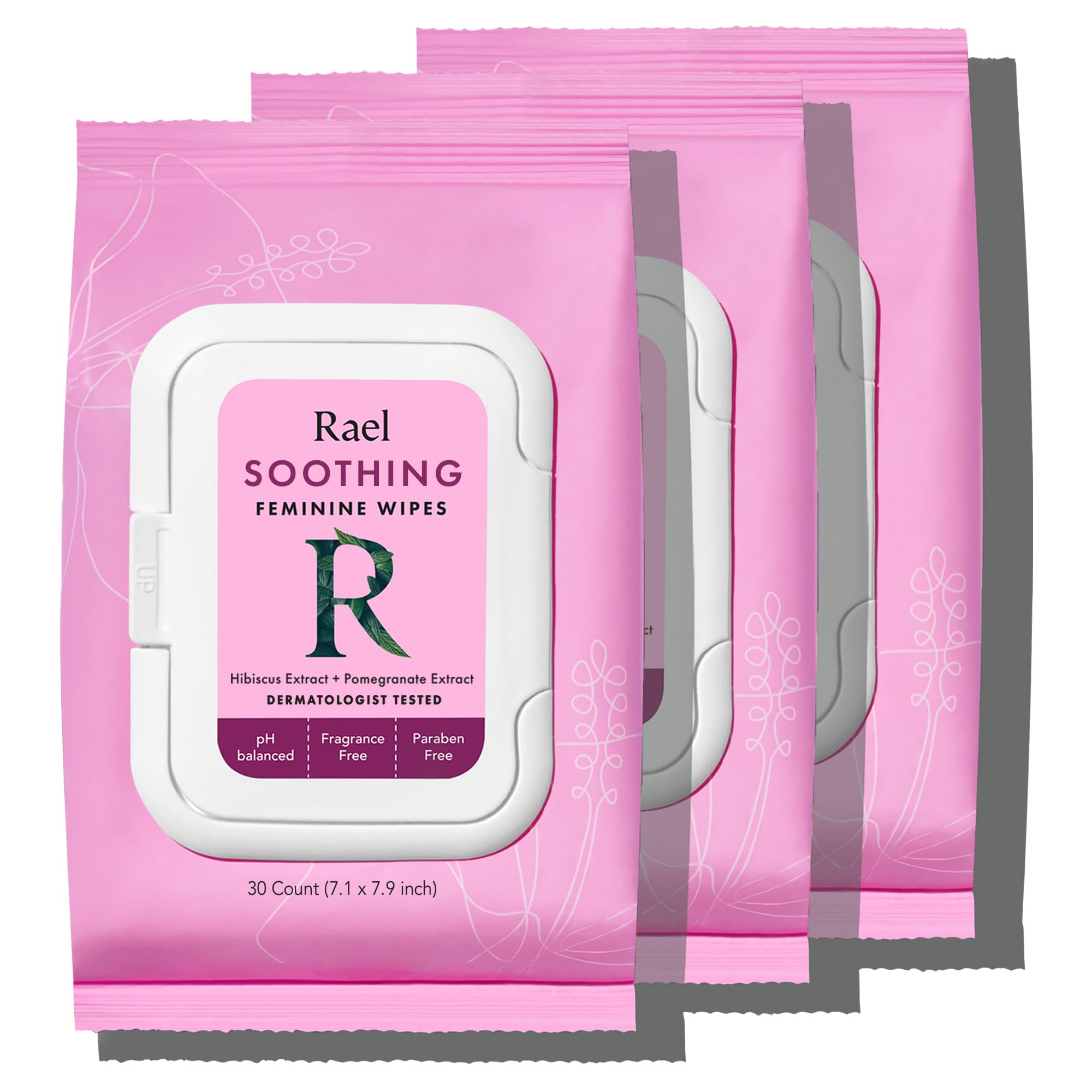 Rael Feminine Wipes, Soothing Wipes for Women - pH Balance, Clean Ingredients, All Skin Types Rael uk supplements
