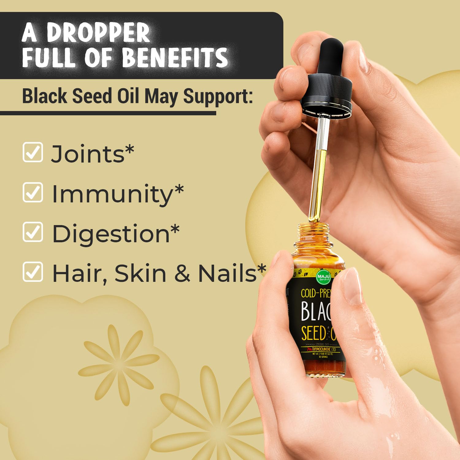 MAJU Black Seed Oil - 3 Times TQ, Cold-Pressed, Travel Size, 100% Turkish Black Cumin Maju Superfoods uk supplements