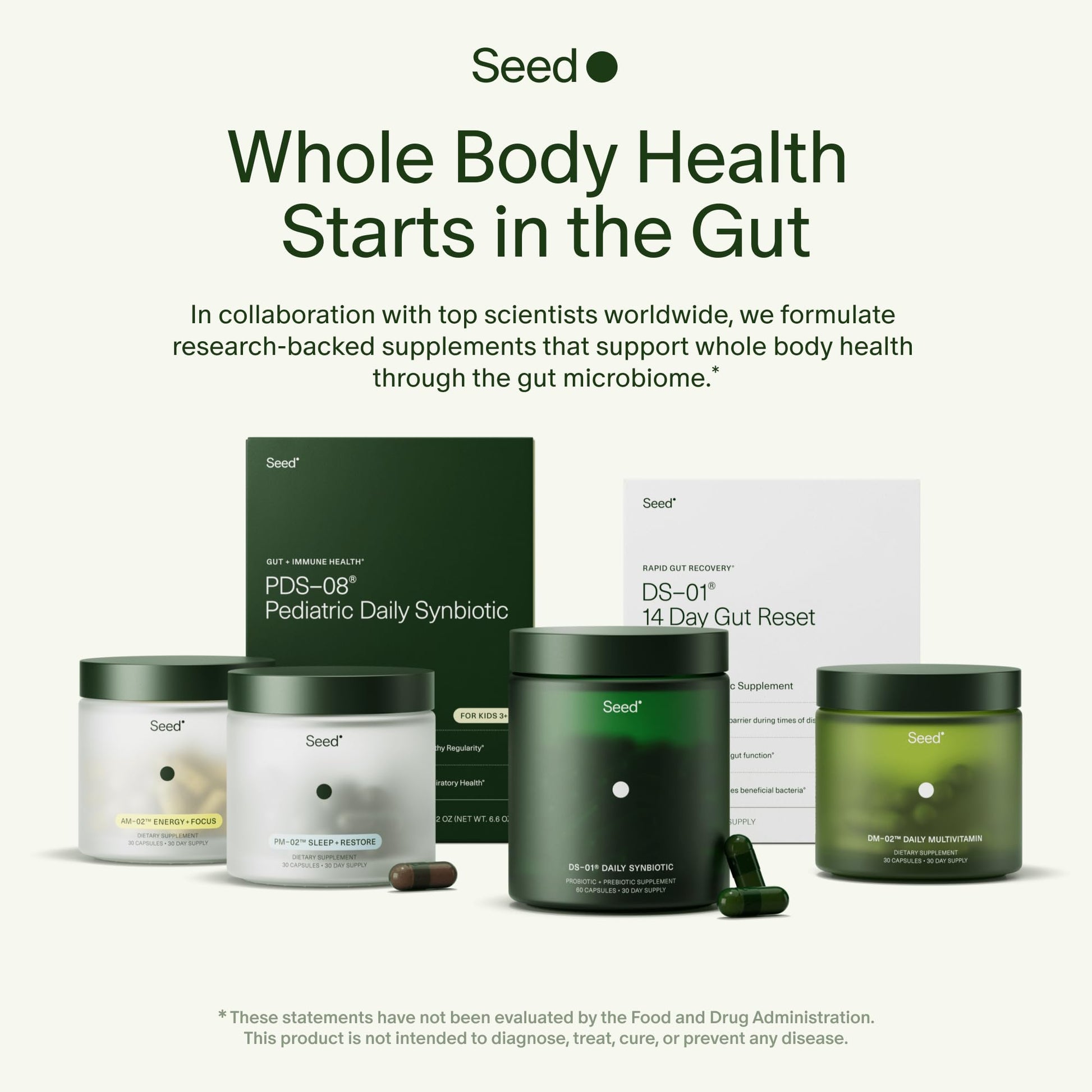Seed PDS-08 Pediatric Daily Synbiotic - Fiber-Based Prebiotic & Probiotic for Kids - Digestive Health, Regularity, Constipation Relief - Ages 3-17 - Vegan and Shelf-Stable - 30 Sachets (30-Day Supply) Visit the Seed Store uk supplements