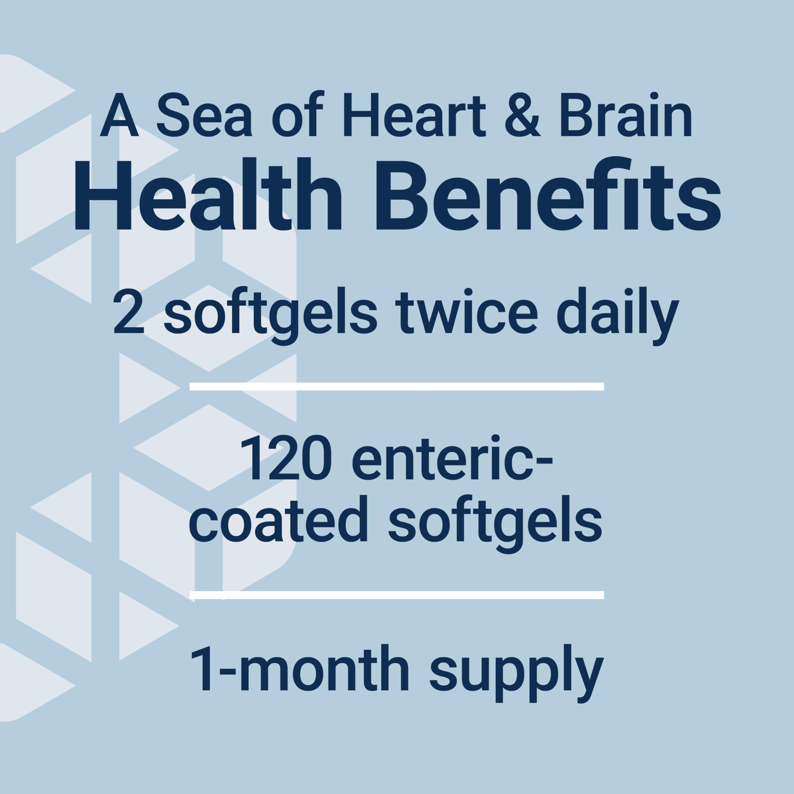 Life Extension Super Omega-3 EPA/DHA Fish Oil, Sesame Lignans & Olive Extract – Heart Health, Brain Health, Inflammation Health Support, Gluten-Free, Enteric-Coated, Non-GMO, 120 Softgels Life Extension uk supplements