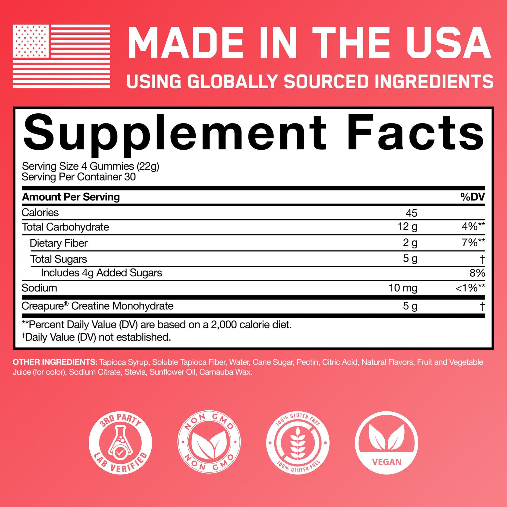 SteelFit Creapure Creatine Monohydrate Gummies for Men & Women, Juicy Watermelon - Gym Workout Nutritional Supplements for Muscle Gain, Brain Health & Strength Building Dietary Supplement, 120 Gummies SteelFit uk supplements