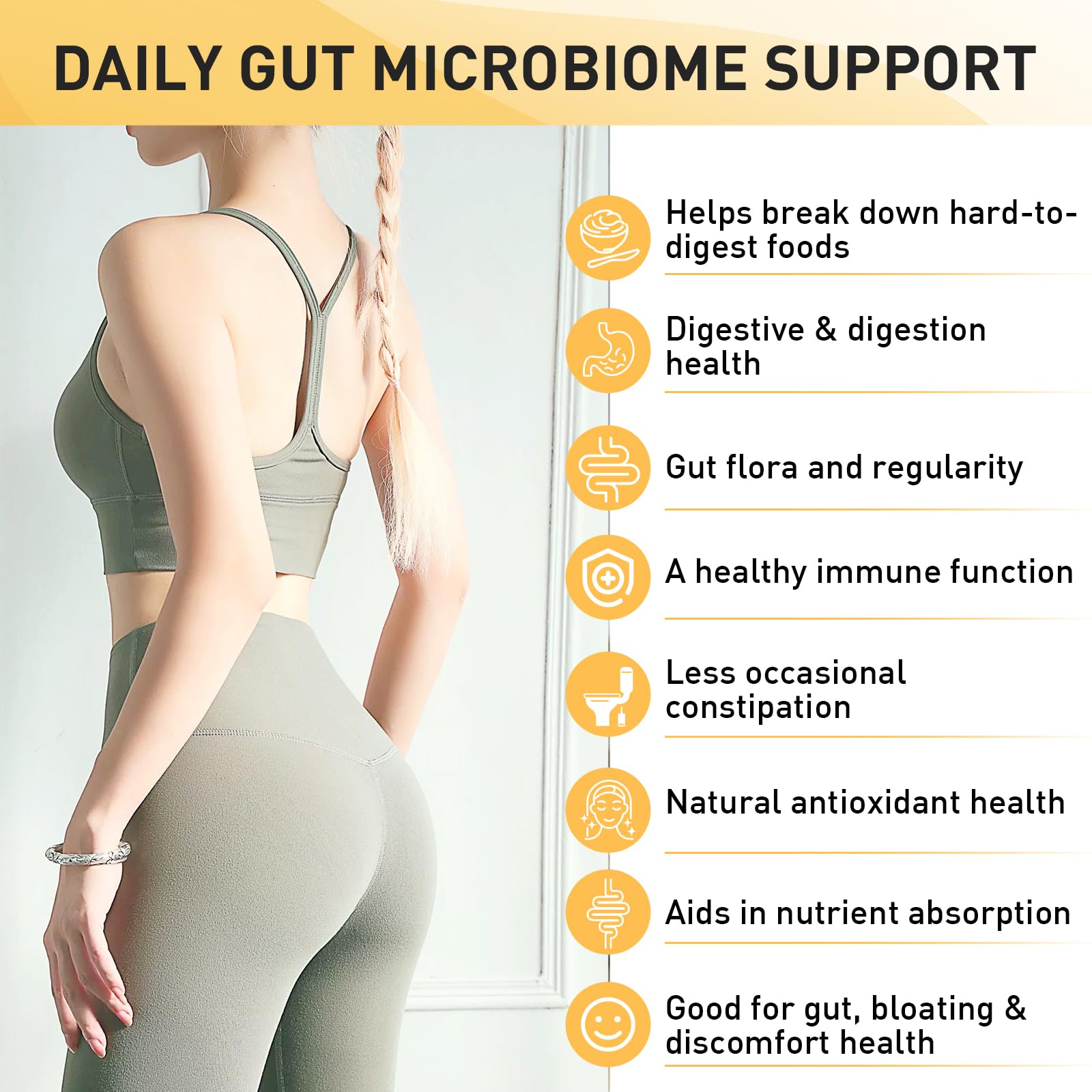 Probiotics for Women & Men, 300 Billion CFU 11 Strains, Probiotic with Organic Herbal GOGOSATIS uk supplements