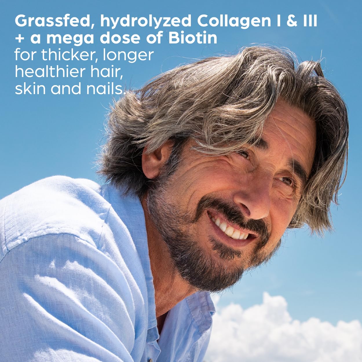 Flip My Life Collagen Peptides + Biotin, Hyaluronic Acid & Vitamin C - For Hair, Skin, Nails - Gut Health/Joint Support - Ageless Beauty Blend Supplement Powder for Men/Women - 9g Protein—26 Servings Flip My Life uk supplements