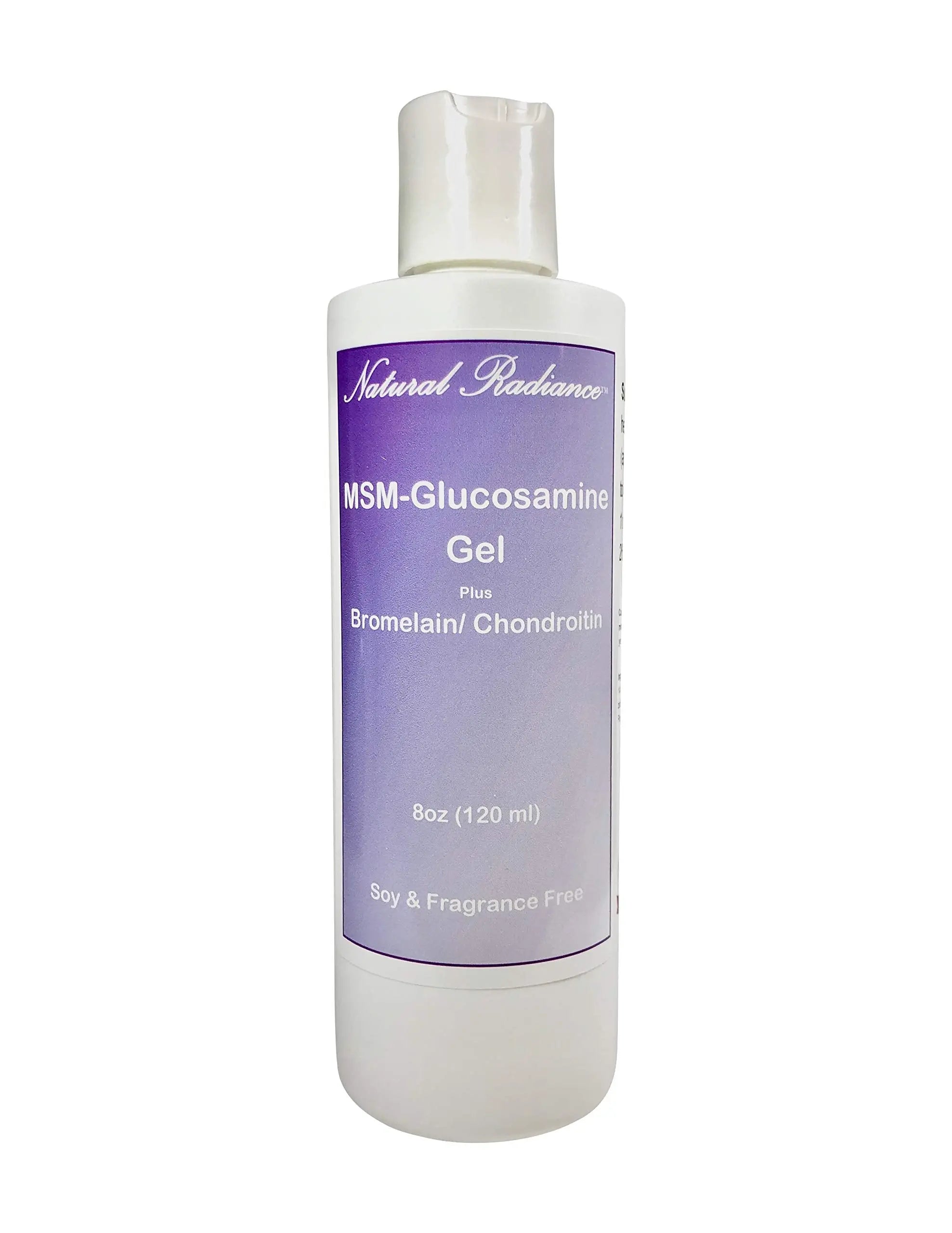 Natural Radiance MSM Plus - Glucosamine Bromelain and Chrondroitin 8 oz. Bottle - Oderless Natural Radiance uk supplements