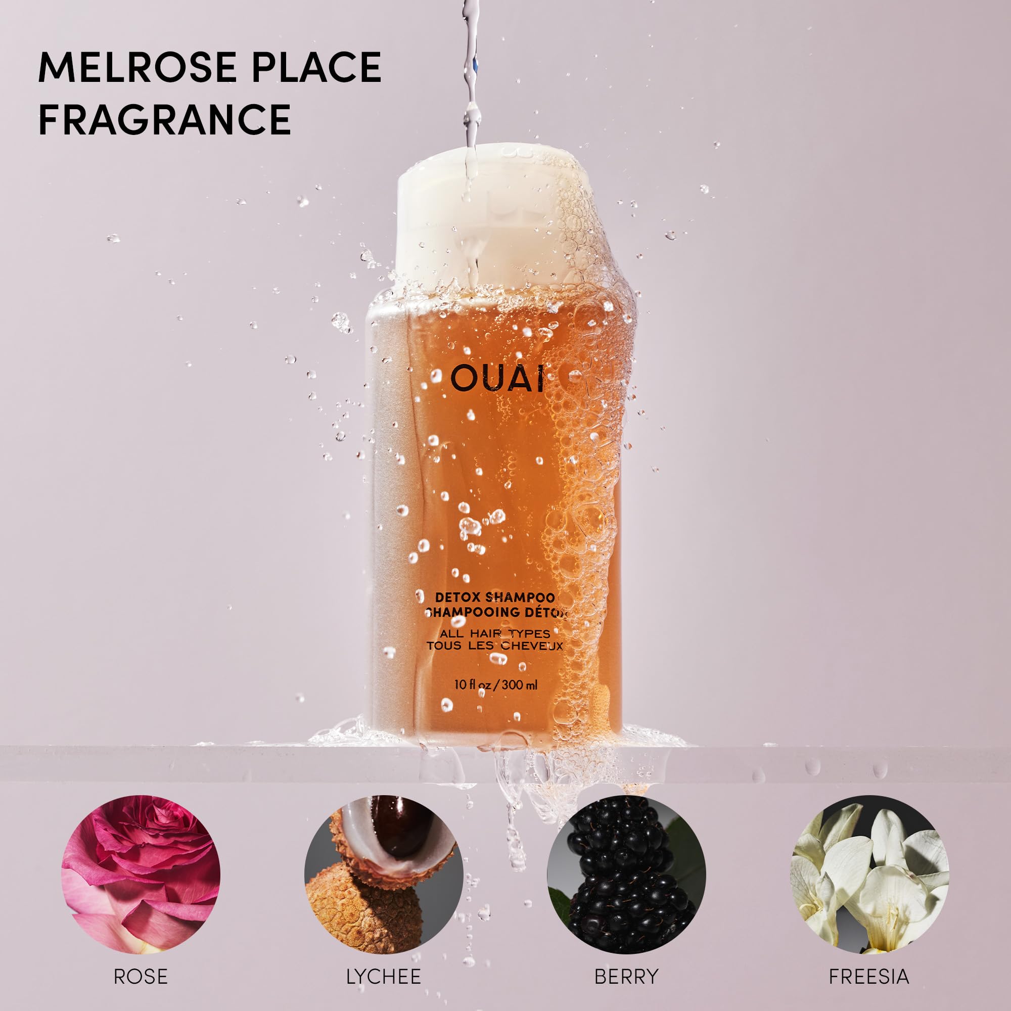 OUAI Detox Shampoo - Clarifying Shampoo for Build Up, Dirt, Oil, Product and Hard Water - Apple Cider Vinegar & Keratin for Clean, Refreshed Hair - Sulfate-Free Hair Care (16 oz) OUAI uk supplements