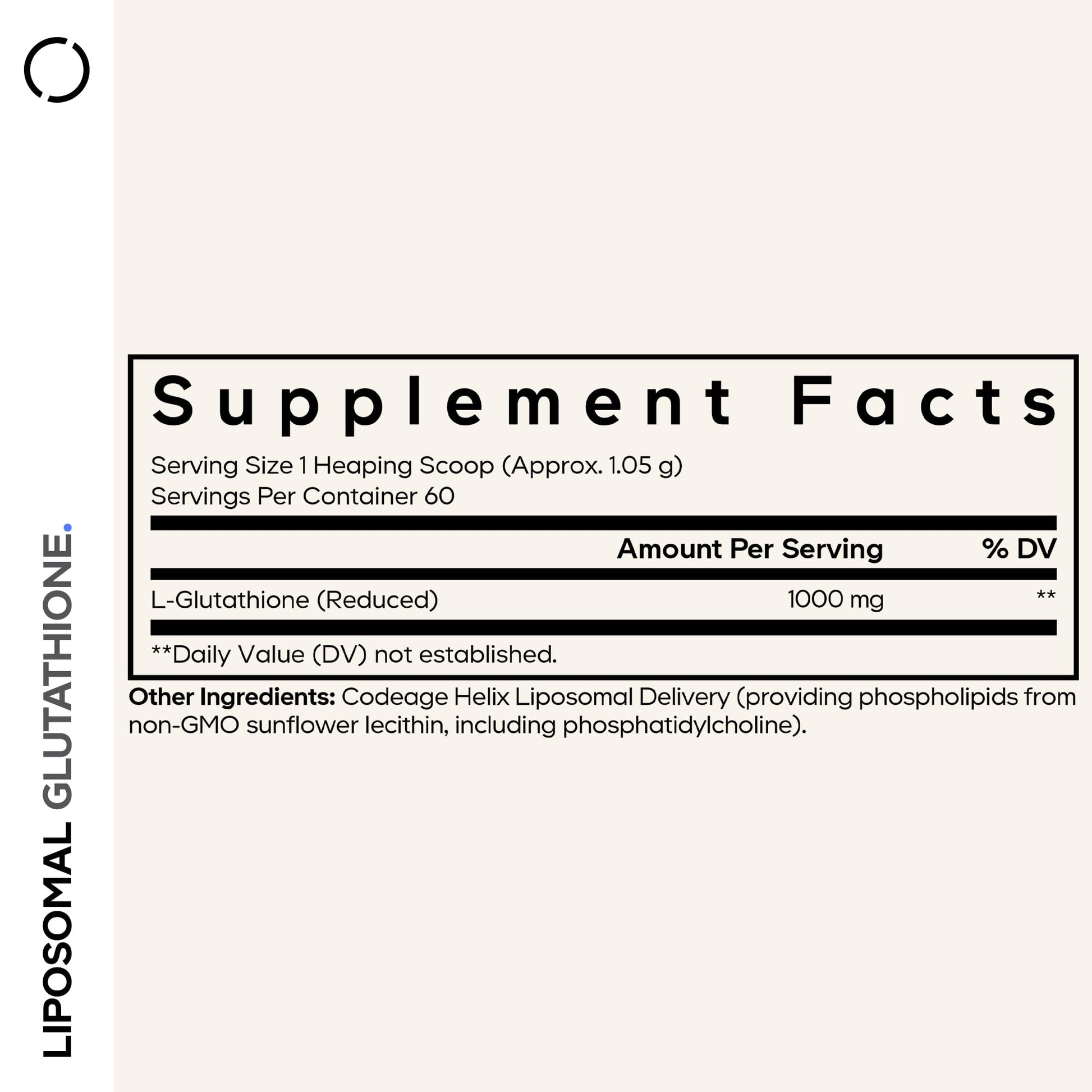 Codeage Liposomal Glutathione Powder - 1,000 mg Vegan Reduced L-Glutathione per Serving, Liposomal Delivery - 2-Month Supply - Unflavored - Phospholipid - Non-GMO Gluten-Free - 2.22 Oz Codeage uk supplements
