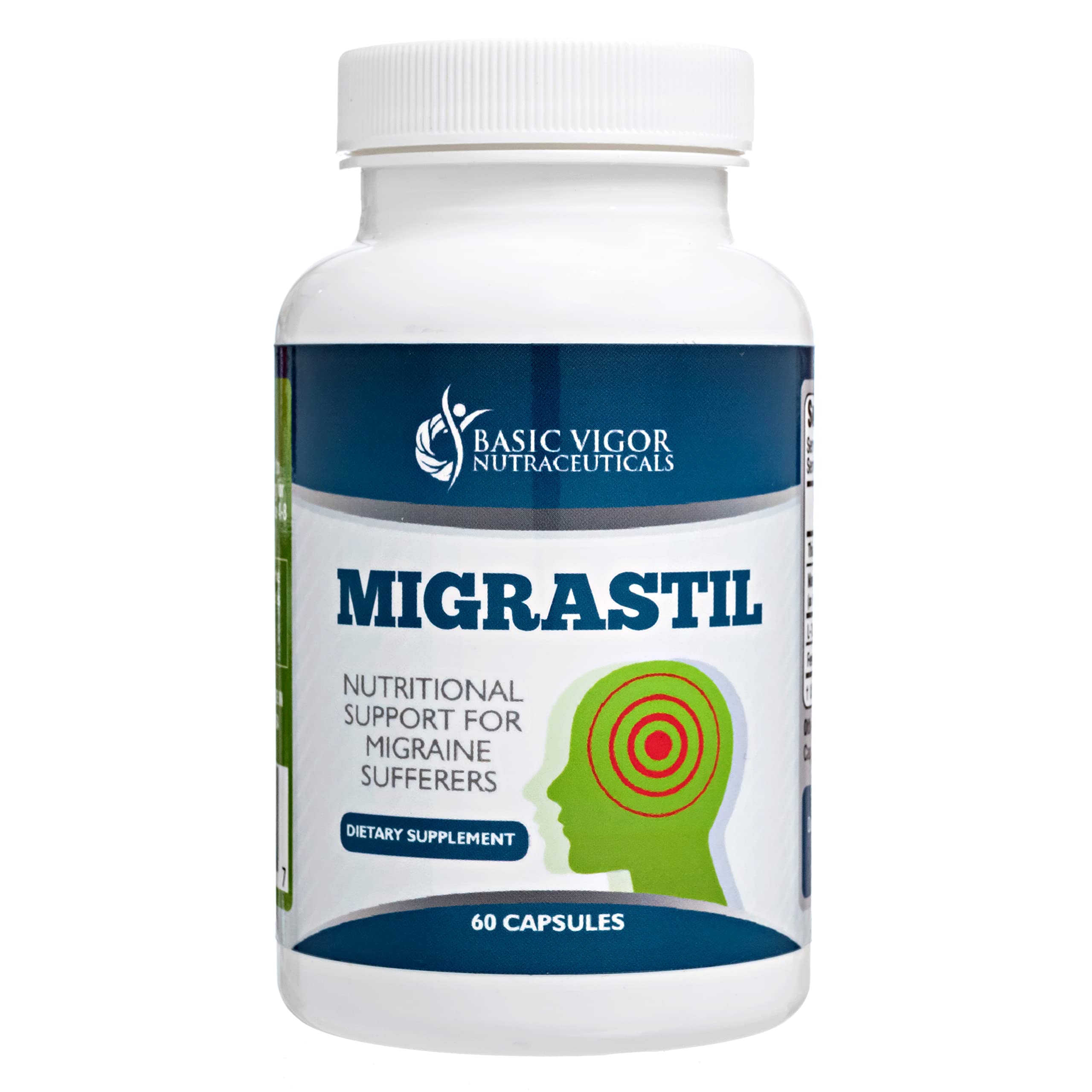 Migraine Stick & Migrastil Migraine Relief Capsules Bundle Basic Vigor uk supplements