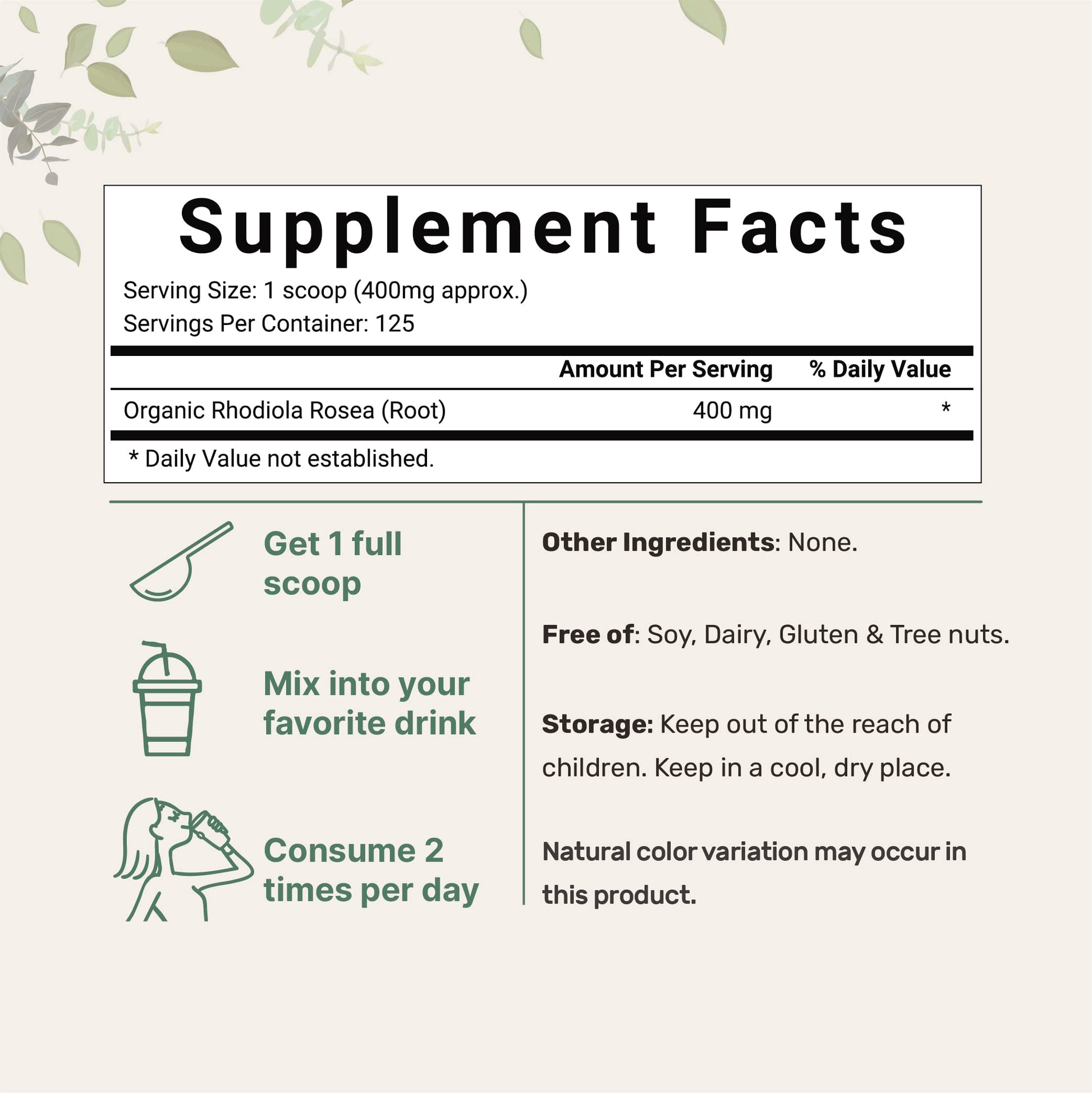 Micro Ingredients Organic Rhodiola Rosea Root Extract, 50g Powder | Adaptogenic Herb Micro Ingredients uk supplements