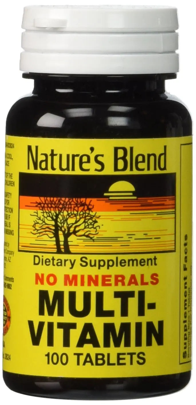 Nature's Blend Multi-Vitamin No Minerals 100 Tabs (Model: 3824) Nature's Blend uk supplements