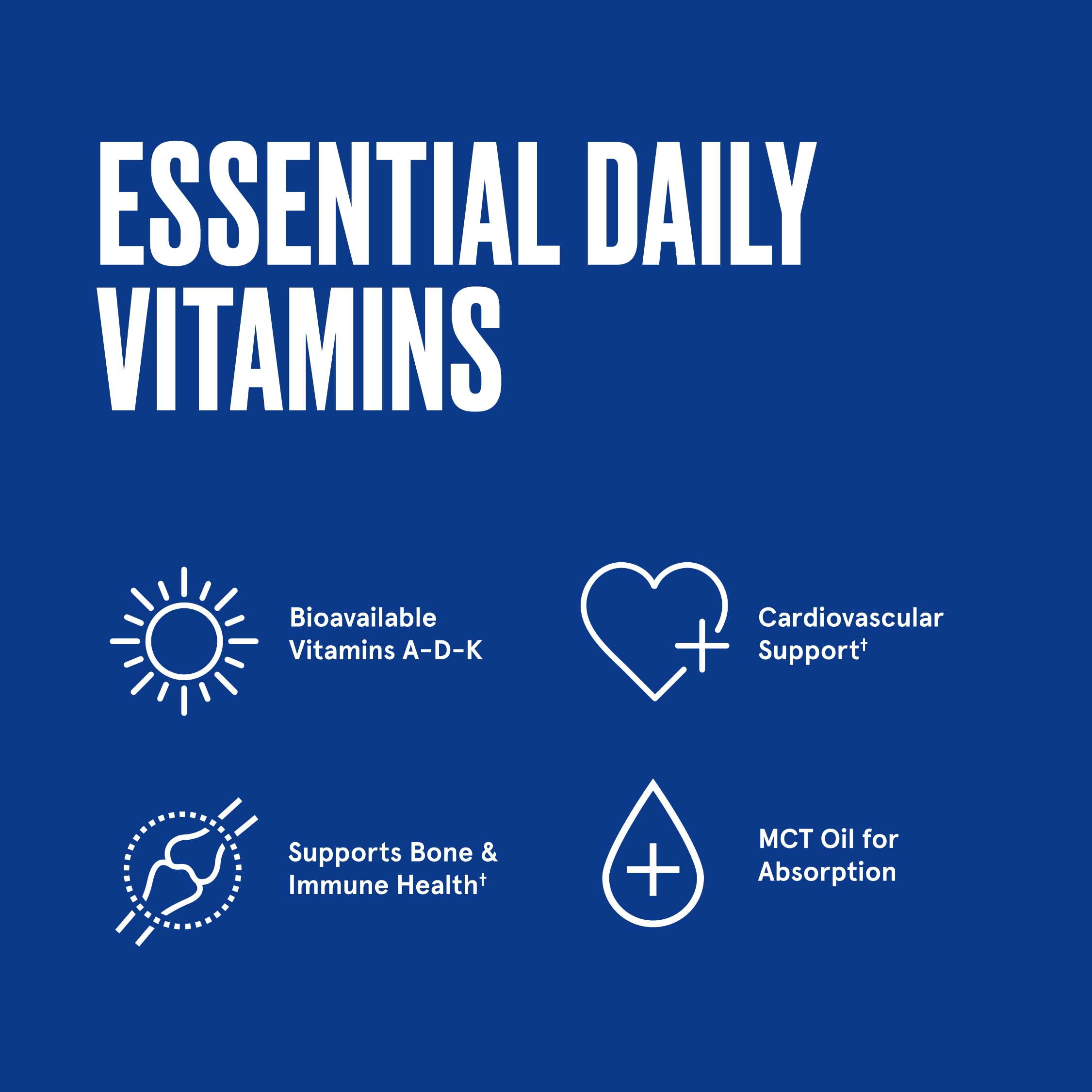 Vitamins A-D-K, 30 Softgels, 900mcg Vitamin A, with 5000 IU D3, K1, K2, K3, High Potency Bulletproof uk supplements