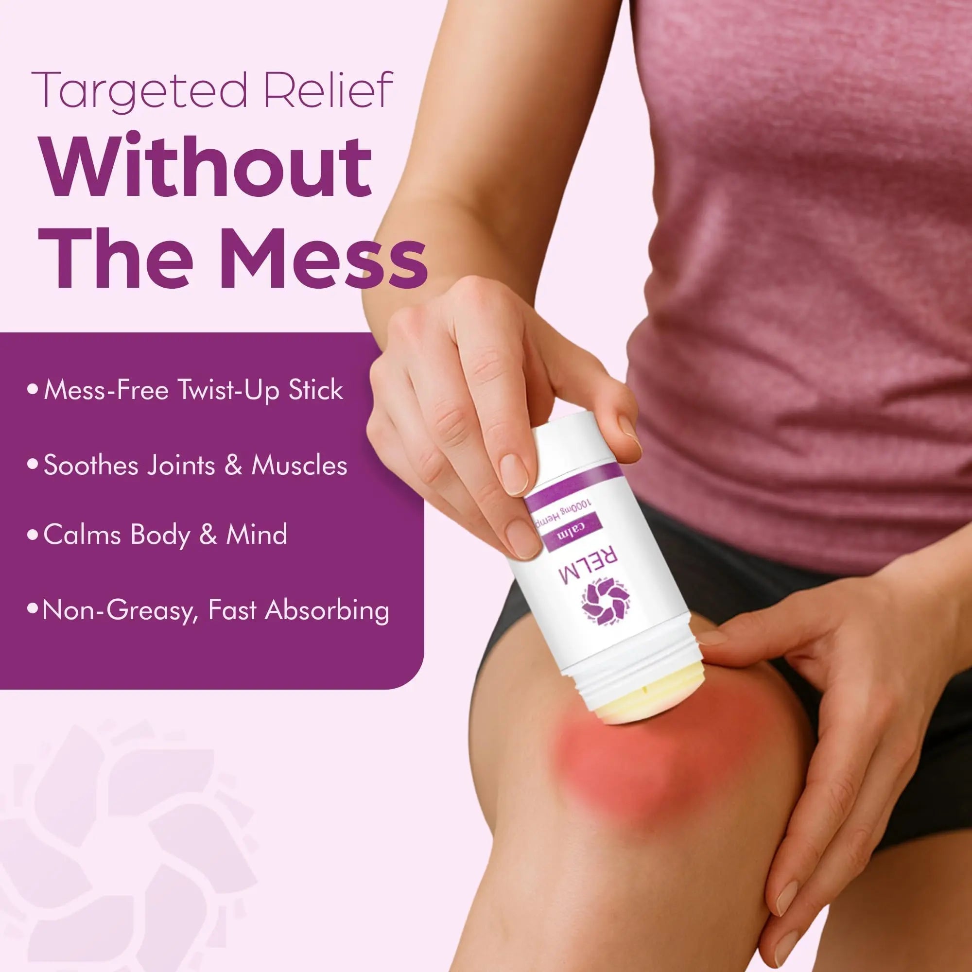 Relm Wellness Hemp Cream Relief - Maximum Strength Oil Roll On - Lavender Essential Oil - 1000mg Hemp - Nighttime Calming Creme | Great for sore Knee, Back, Joints and Muscles | Solid Lotion Balm Relm Wellness uk supplements