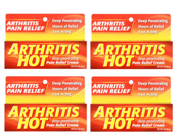 Arthritis Hot Pain Relief Creme 3 oz (Pack of 4) Arthritis Hot uk supplements