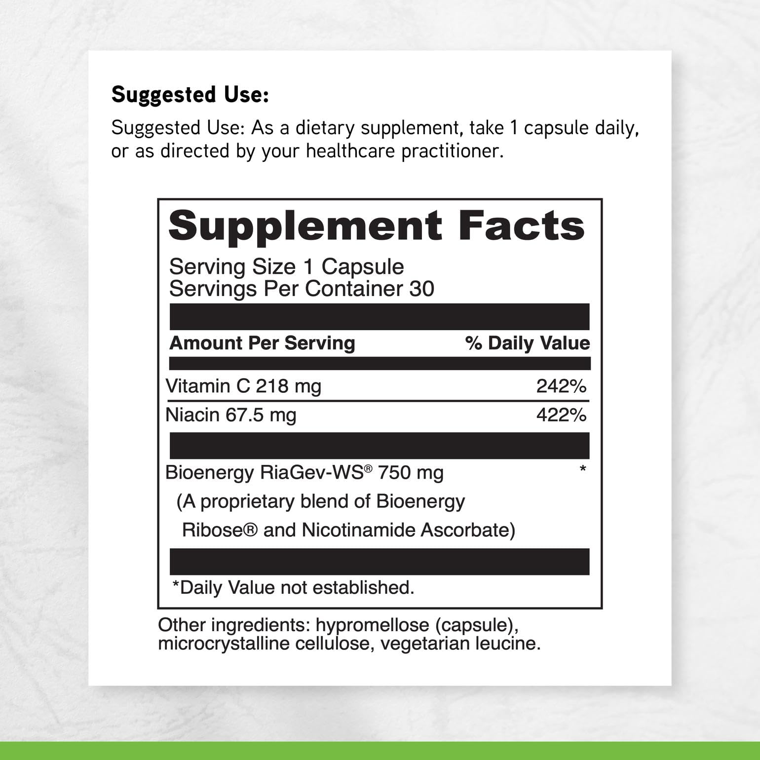 DAVINCI Labs NAD+ Activate - NAD Supplement with Vitamin C & Niacin - Helps Support Brain Health, Cellular Energy & More* - Vegetarian, Gluten-Free & Soy-Free - 30 Capsules DAVINCI uk supplements