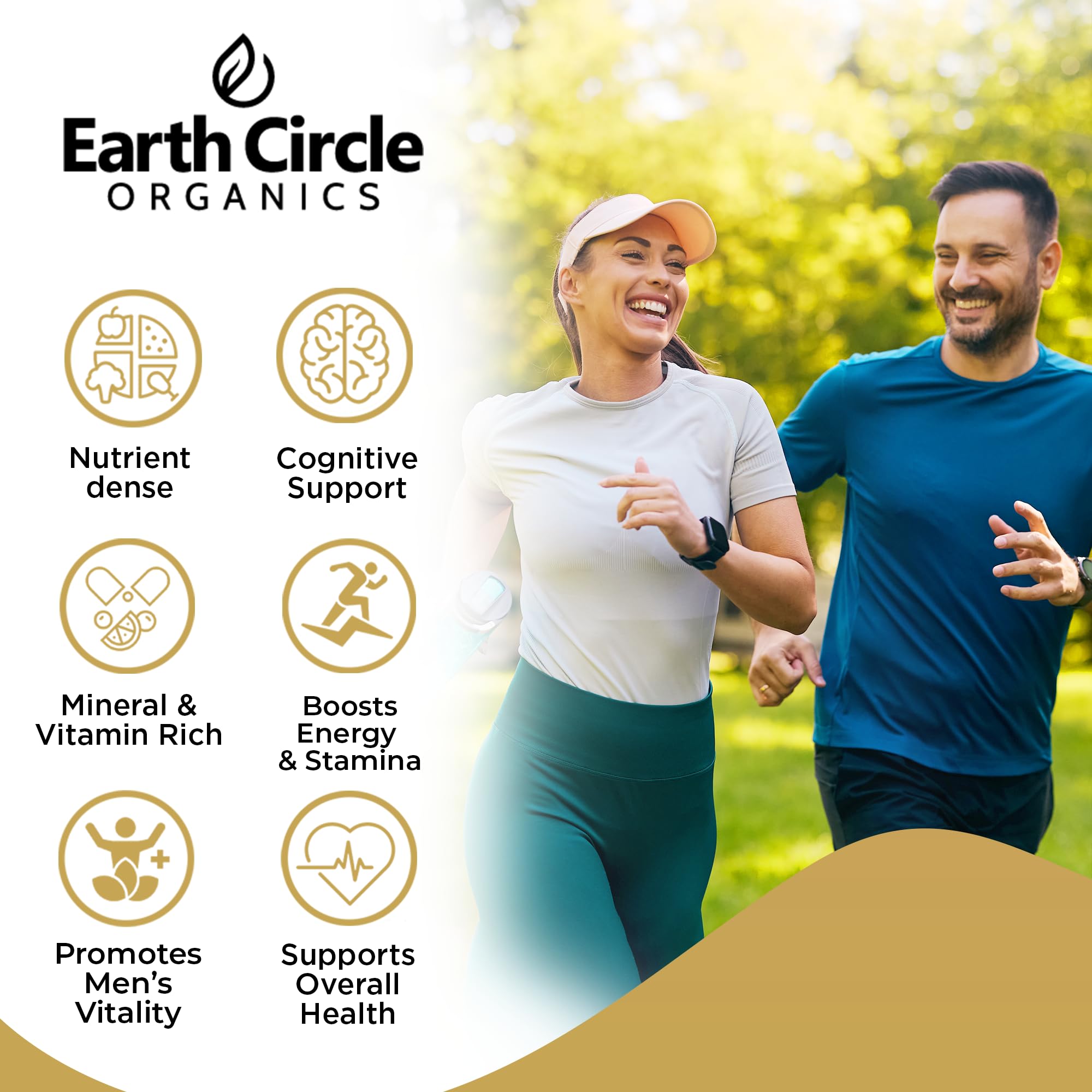 Organic Black Maca Peruvian Root Powder | Black Maca Root for Men | Natural Supplement | Essential Vitamins, Minerals & Fatty Acids Improved Energy | Immune Support (8oz, Pack of 1) Earth Circle Organics uk supplements