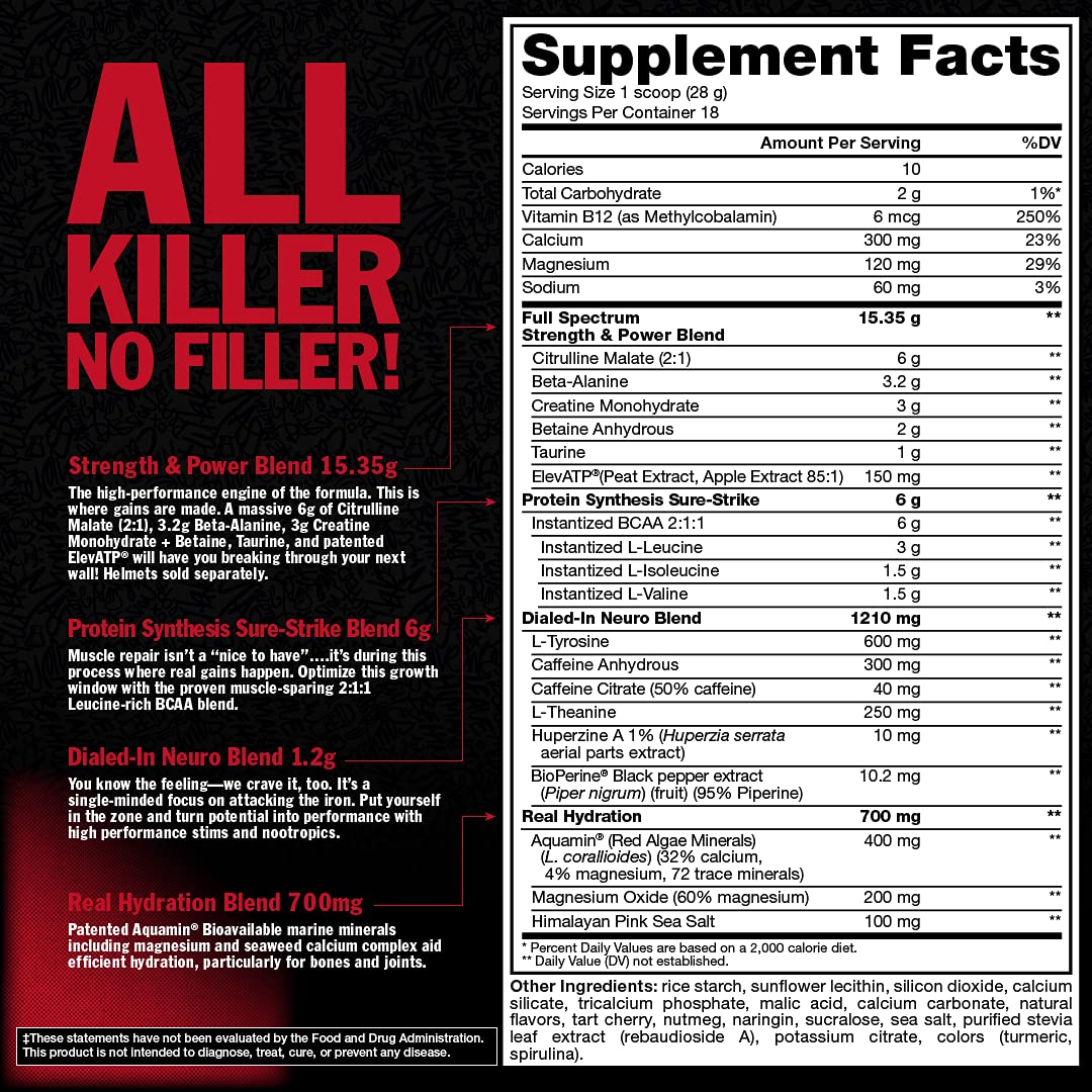 Mutant Madness All-in | Full Dosed Pre-Workout - Tropical Cyclone - 18 Serving - 504 g Mutant uk supplements