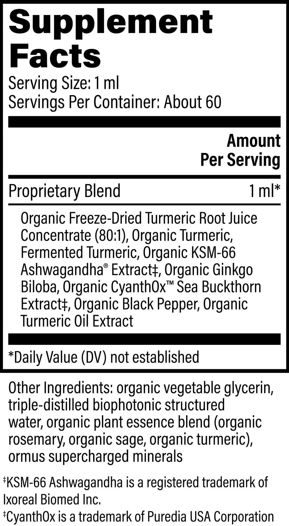 Global Healing Center Brain Health - USDA Organic Brain Supplements for Memory & Focus - Nootropics Supplement to Combat Mental Fog, Advanced Focus Factor for Adults Extra Strength - 2 Fl Oz Global Healing Center uk supplements