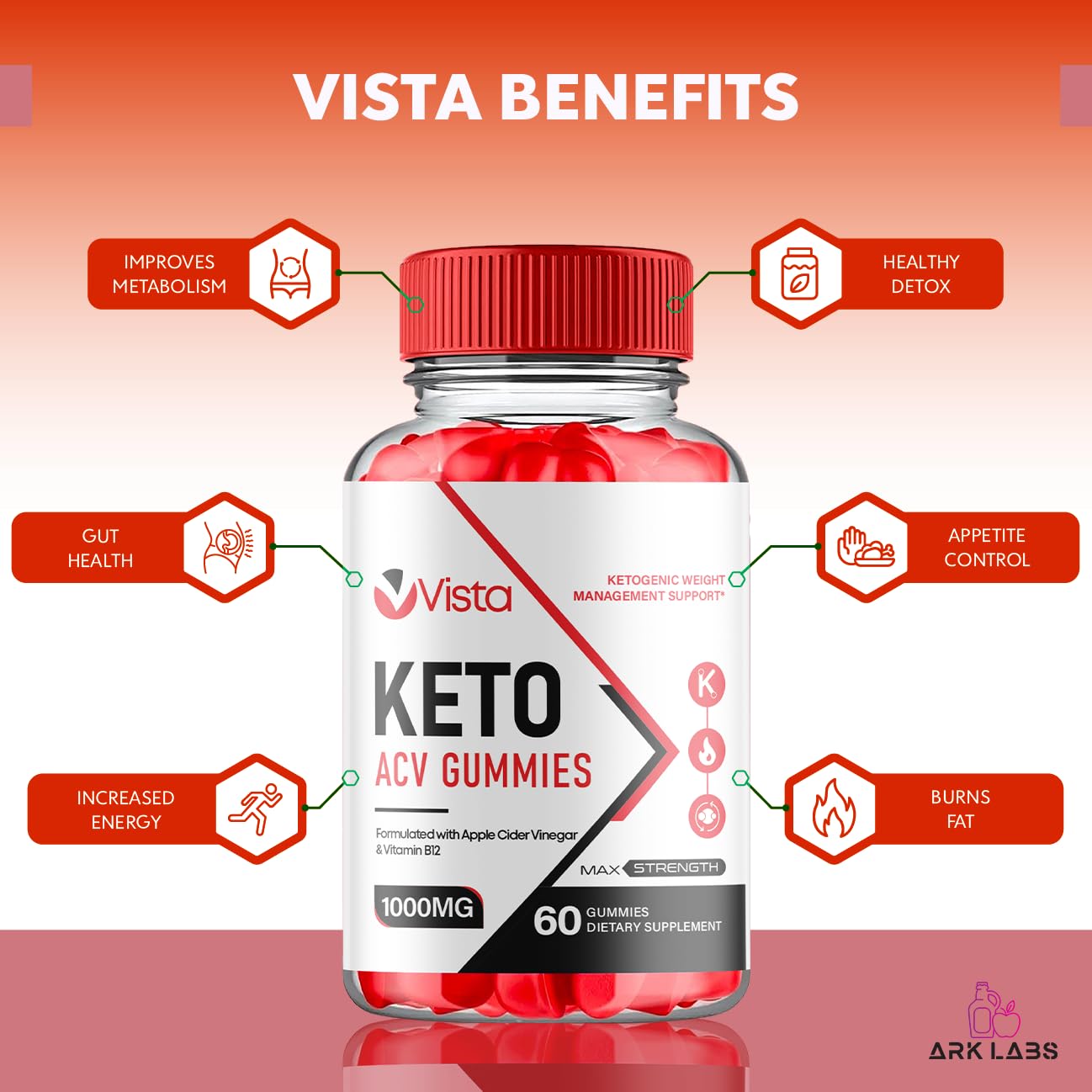 Vista Keto ACV Gummies, Vista Keto ACV Gummies Advanced Weight Loss 1000MG Ark Labs uk supplements