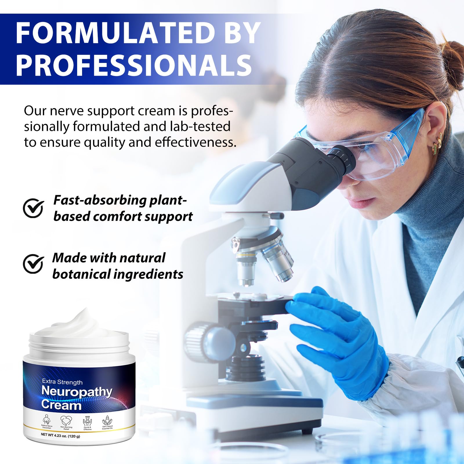 Neuropathy Cream for Feet, Legs & Hands – Lightweight, Plant-Based Formula with Cooling Comfort, 120g CFXYHNOX uk supplements