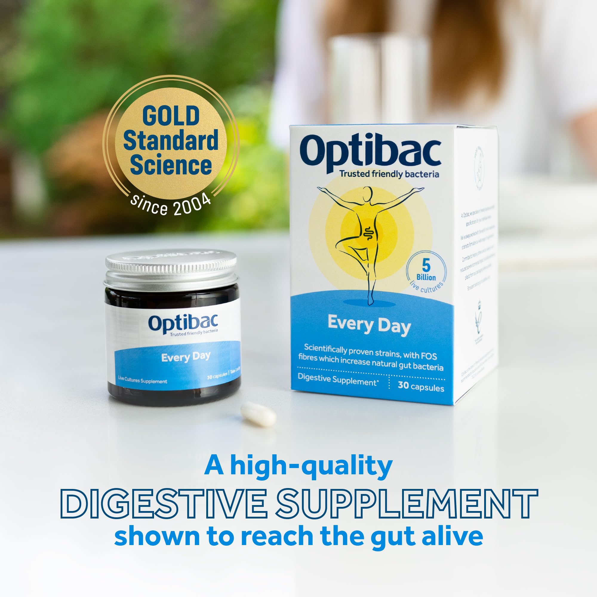 Optibac Probiotics Every Day - Digestive Probiotic Supplement with 5 Billion Bacterial OptiBac uk supplements
