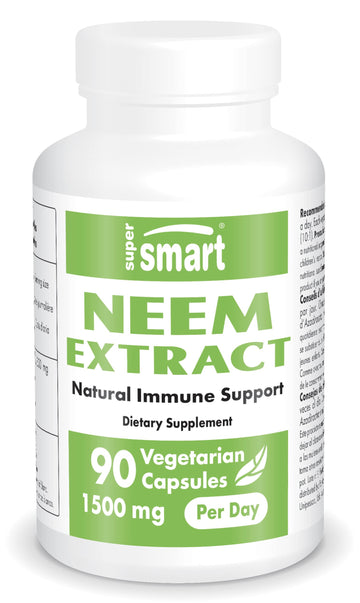 Supersmart - Neem Supplement 1500 mg per Day (Azadirachta Indica Leaf Oil Extract) Supersmart uk supplements
