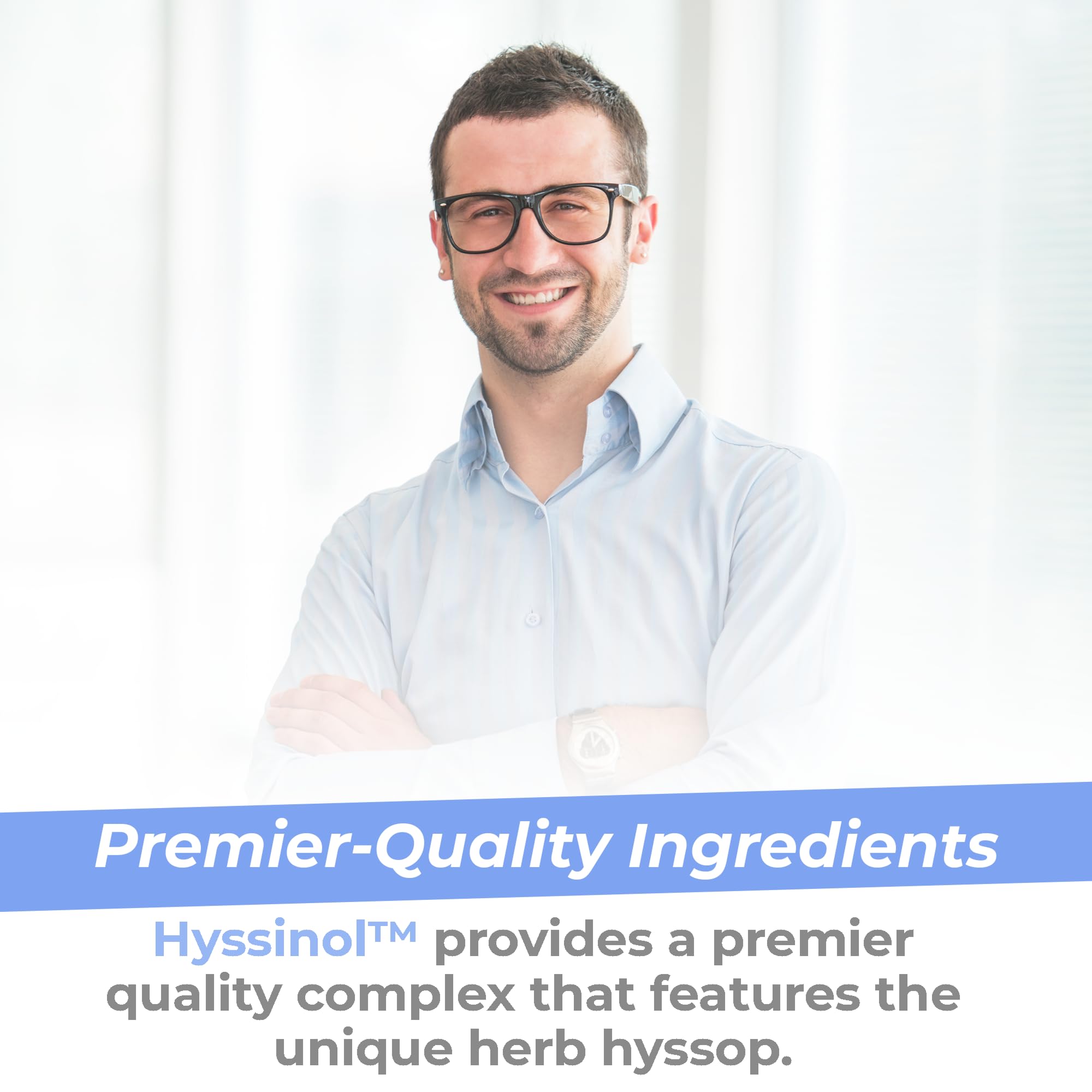 Premier Research Labs Hyssinol - Hyssop Herb, Hyssop Capsules, Wellness Pills with Organic Hyssop Dry Herb, Dietary Supplement with Green Tea, Antioxidant Support - 60 Vegetarian Capsules Premier Research Labs uk supplements