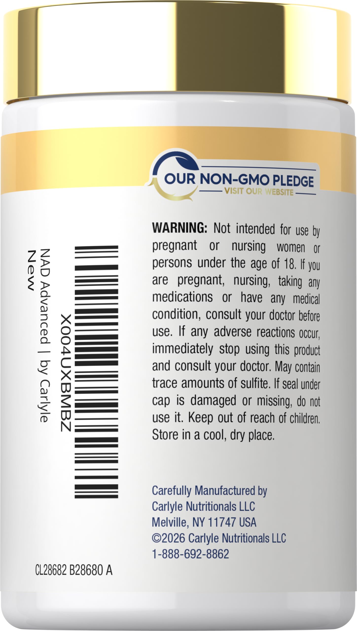 Carlyle NAD+ Supplement 1000 mg | 60 Capsules | with Resveratrol and Collagen | Advanced Complex for Women and Men | Non-GMO & Gluten Free Carlyle uk supplements