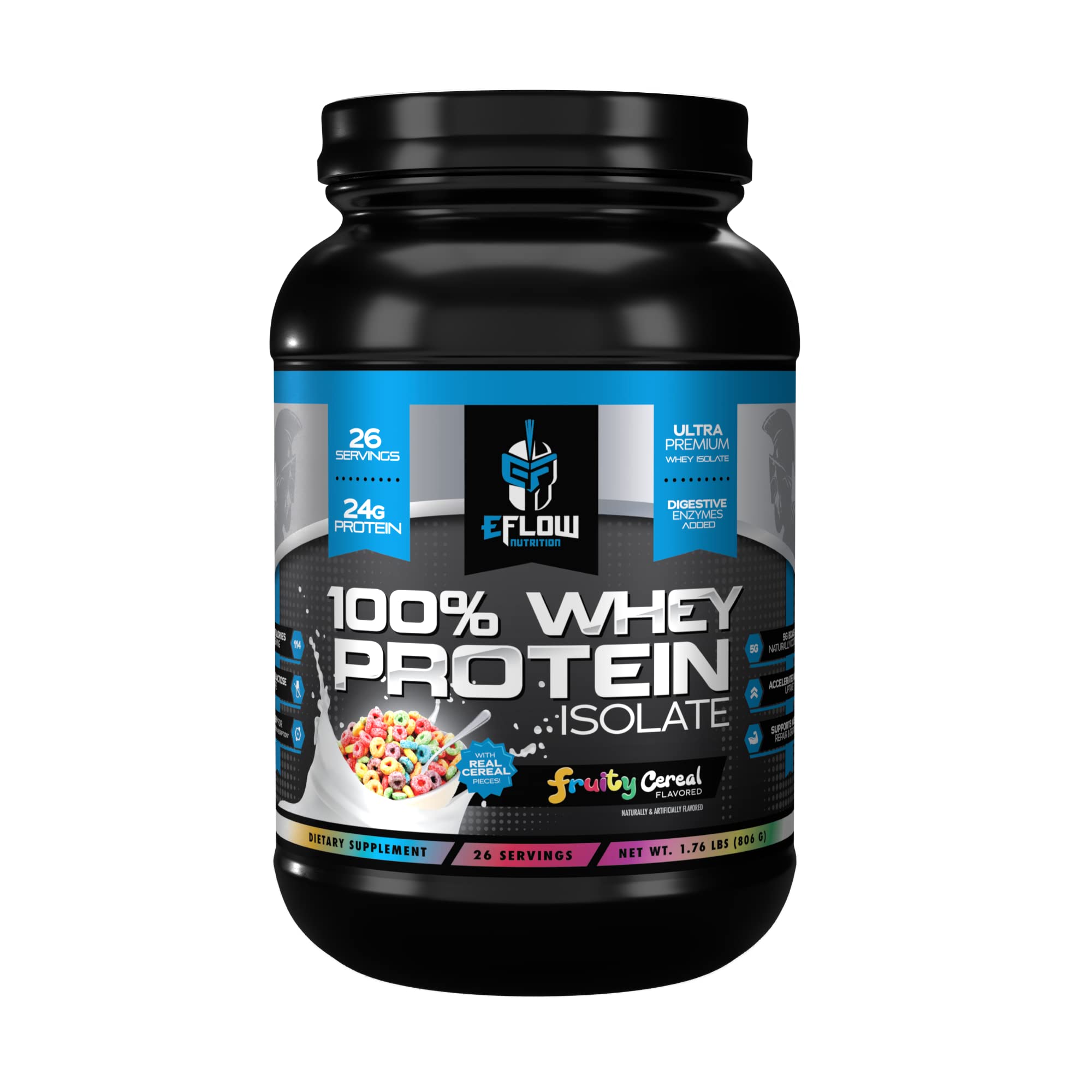 eFlow Nutrition 100% Whey Protein Isolate - Gluten & Lactose-Free Digestive Enzymes eFlow Nutrition uk supplements