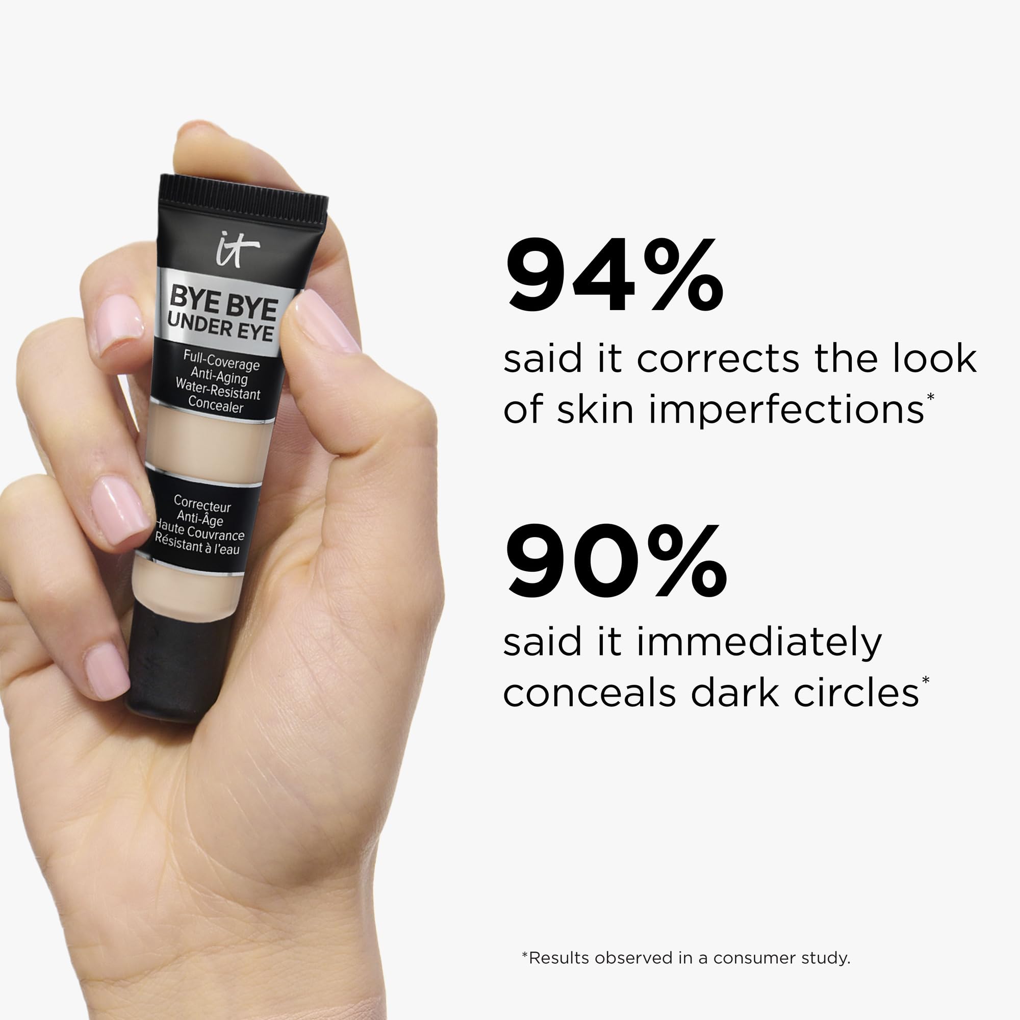 IT Cosmetics Bye Bye Under Eye Concealer (Light Nude) - Water-Resistant, Full Coverage Brightening Concealer For Dark Circles, Fine Lines, Redness & Discoloration, Anti-Aging, 24H Wear - 0.4 fl oz IT Cosmetics uk supplements
