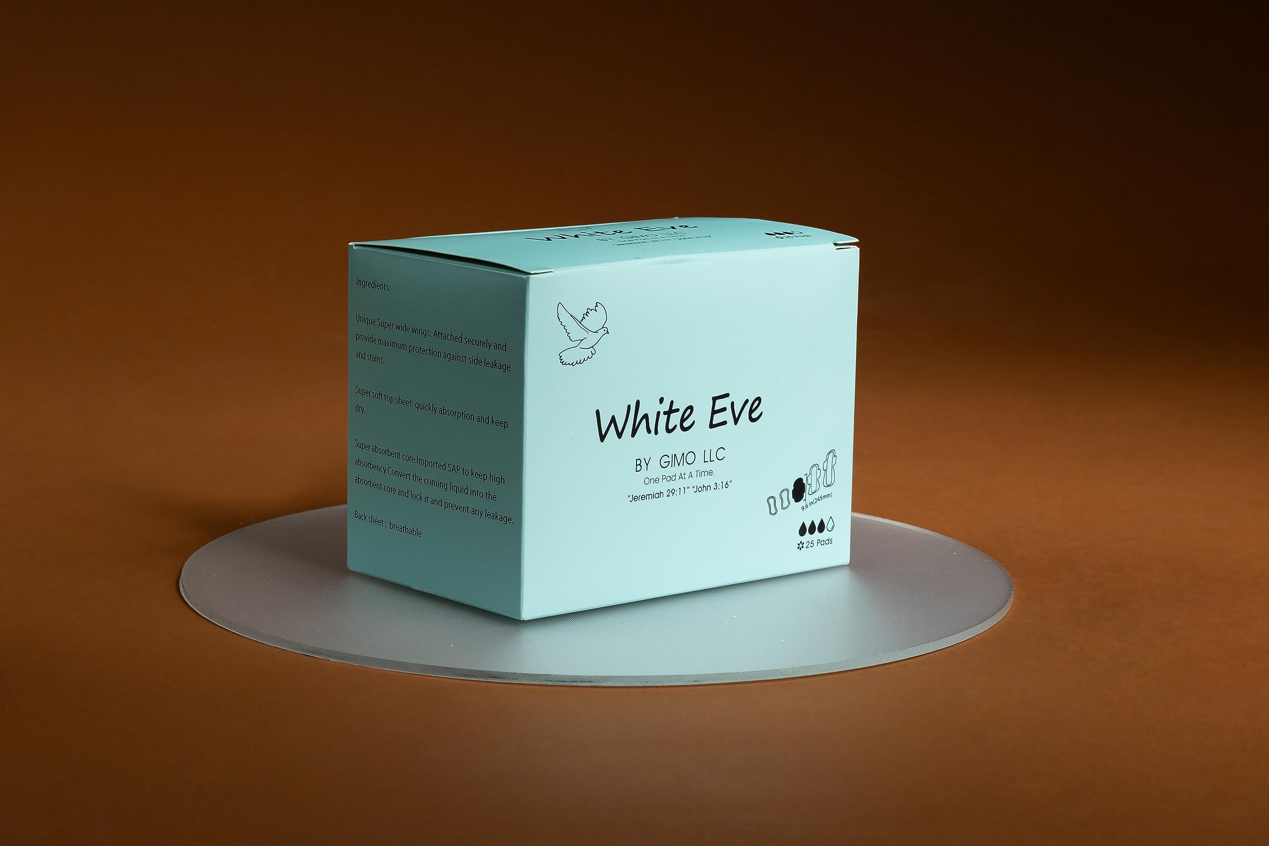 WHITE EVE Sanitary Pad Ultra Thin Sanitary Pads for Women with Fast Absorption and Leak Guard WHITE EVE uk supplements