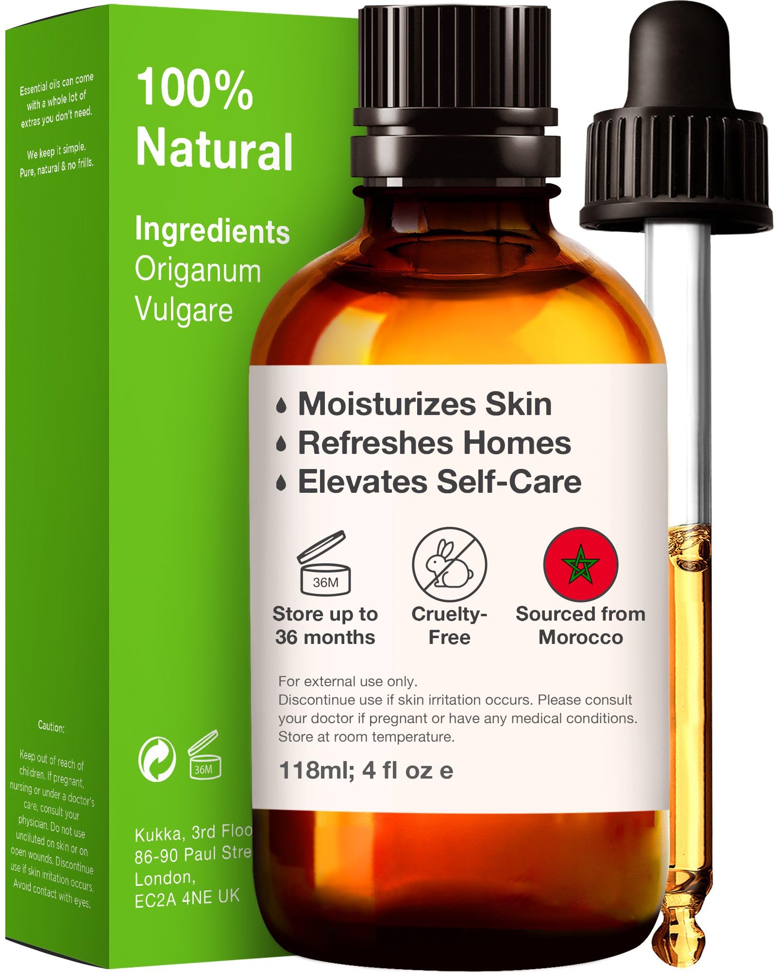 KUKKA Oregano Oils - Natural Oils (4 fl oz) KUKKA essential oils uk supplements