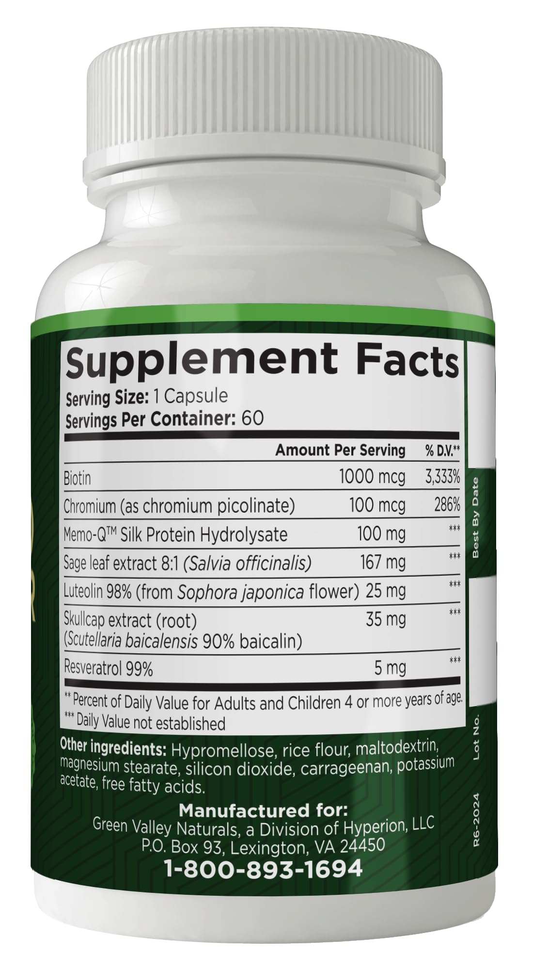 GREEN VALLEY NATURALS - Advanced Brain Power - Supports Healthy, Normal Brain Function, Focus and Concentration, clinically formulated to Support Healthy Brain Clarity. (1 Bottle, 60, Count) GREEN VALLEY NATURALS uk supplements