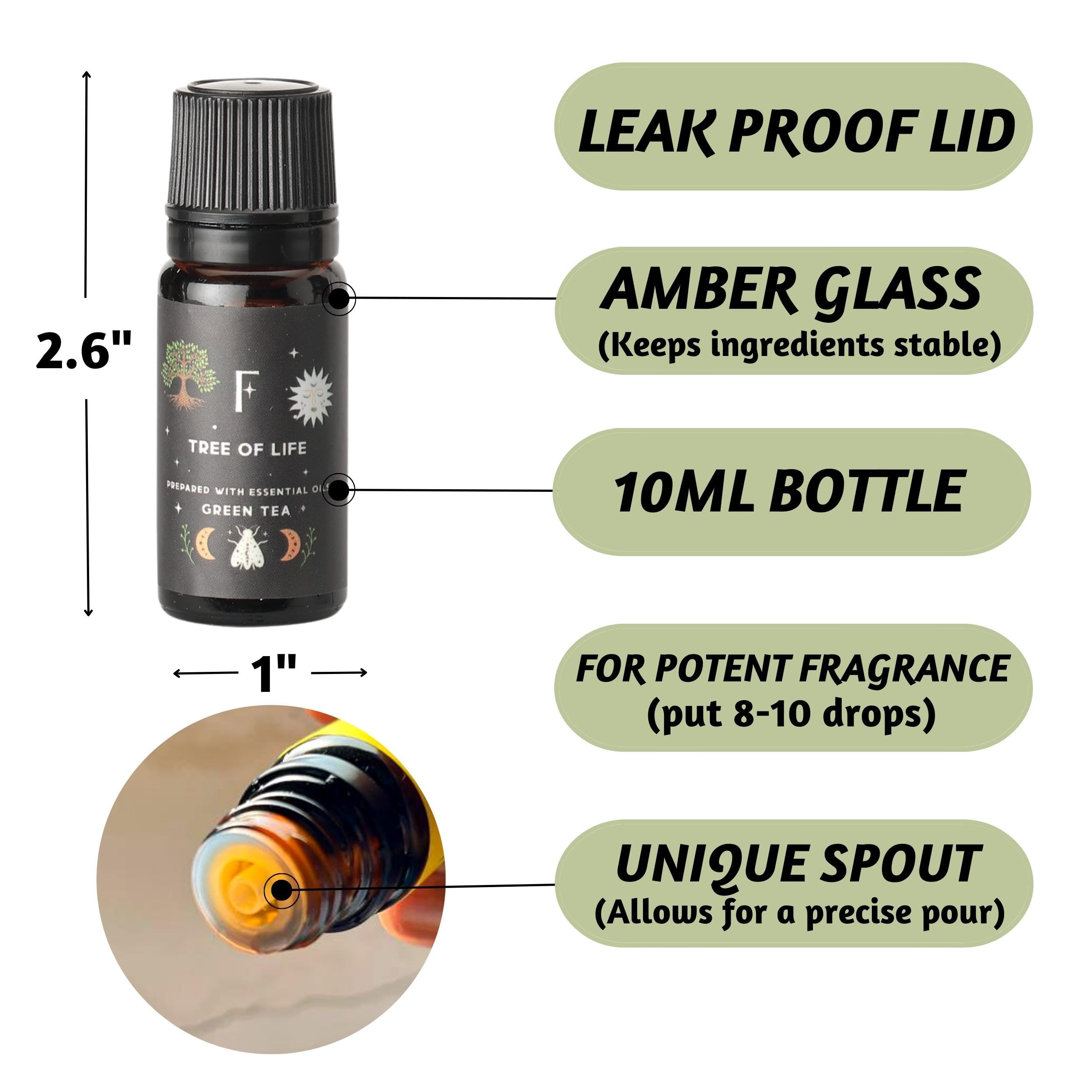 Folkulture Essential Oil Set for Diffuser, Set of 6, Aromatherapy Diffuser Oil Scents for Home Folkulture uk supplements