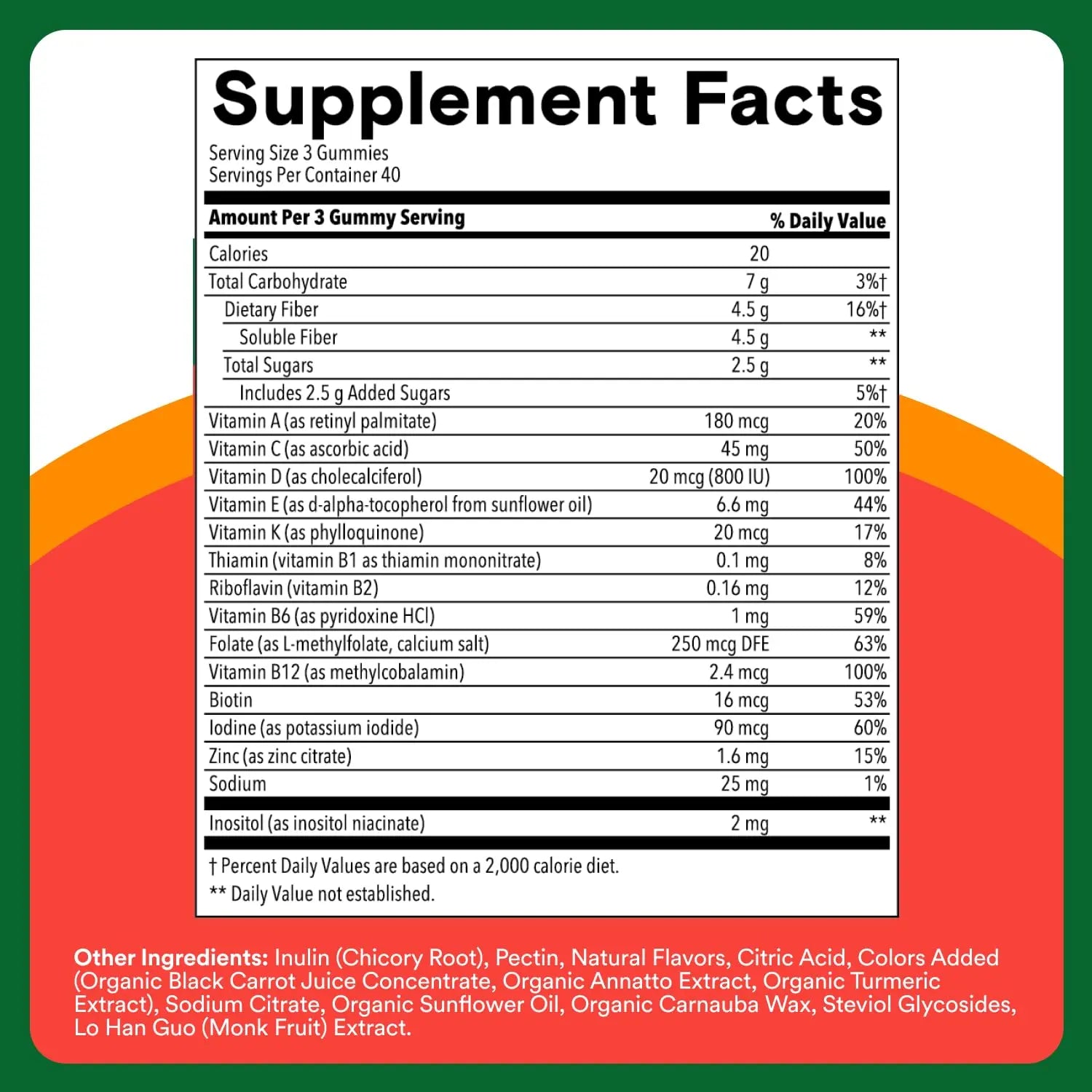 SmartyPants Kids Multivitamin & Fiber Gummies: Prebiotic Fiber to Support Kids Digestion with Vitamin D3, C, Vitamin B12, B6, A, Zinc SmartyPants uk supplements