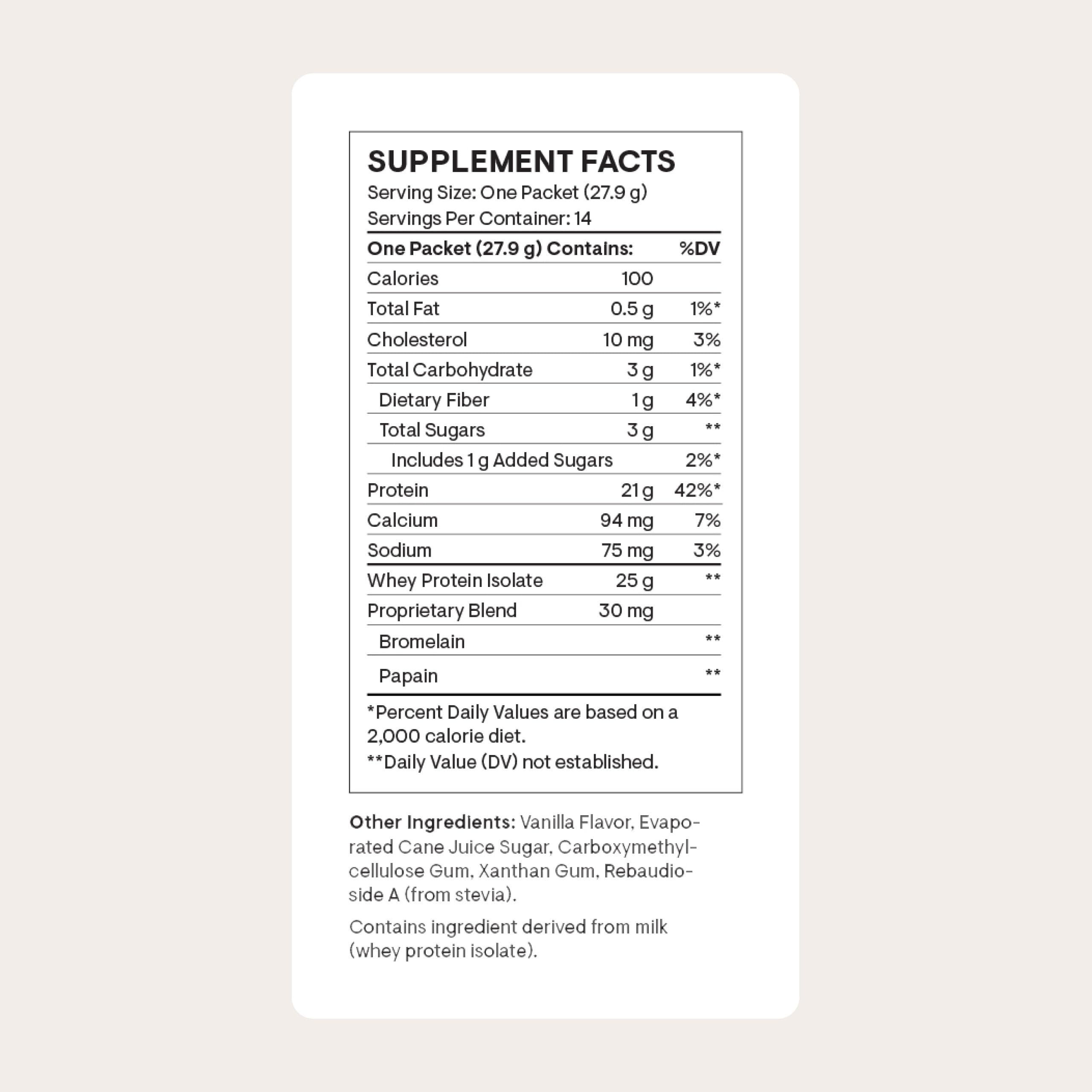 THORNE - Whey Protein Isolate - 21 Grams of Easy-to-Digest Whey Protein Powder - NSF Certified for Sport - Vanilla - 13.79 Ounces - 14 Packets THORNE uk supplements