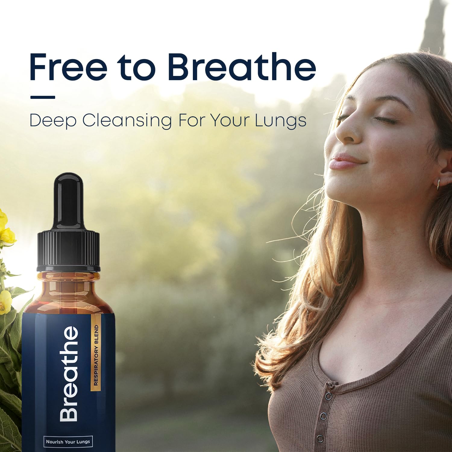 BREATHE & BREATHE PM Bundle - 60 Caps & 1 fl.oz. Mullein Drops for Lungs & Airways: Peppermint, Thyme, & Mullein Leaf Extract for Lungs Detox for Smokers - Clear Mucus & Breathe - GMO-Free & USA-Made Herbal Tea Therapy uk supplements