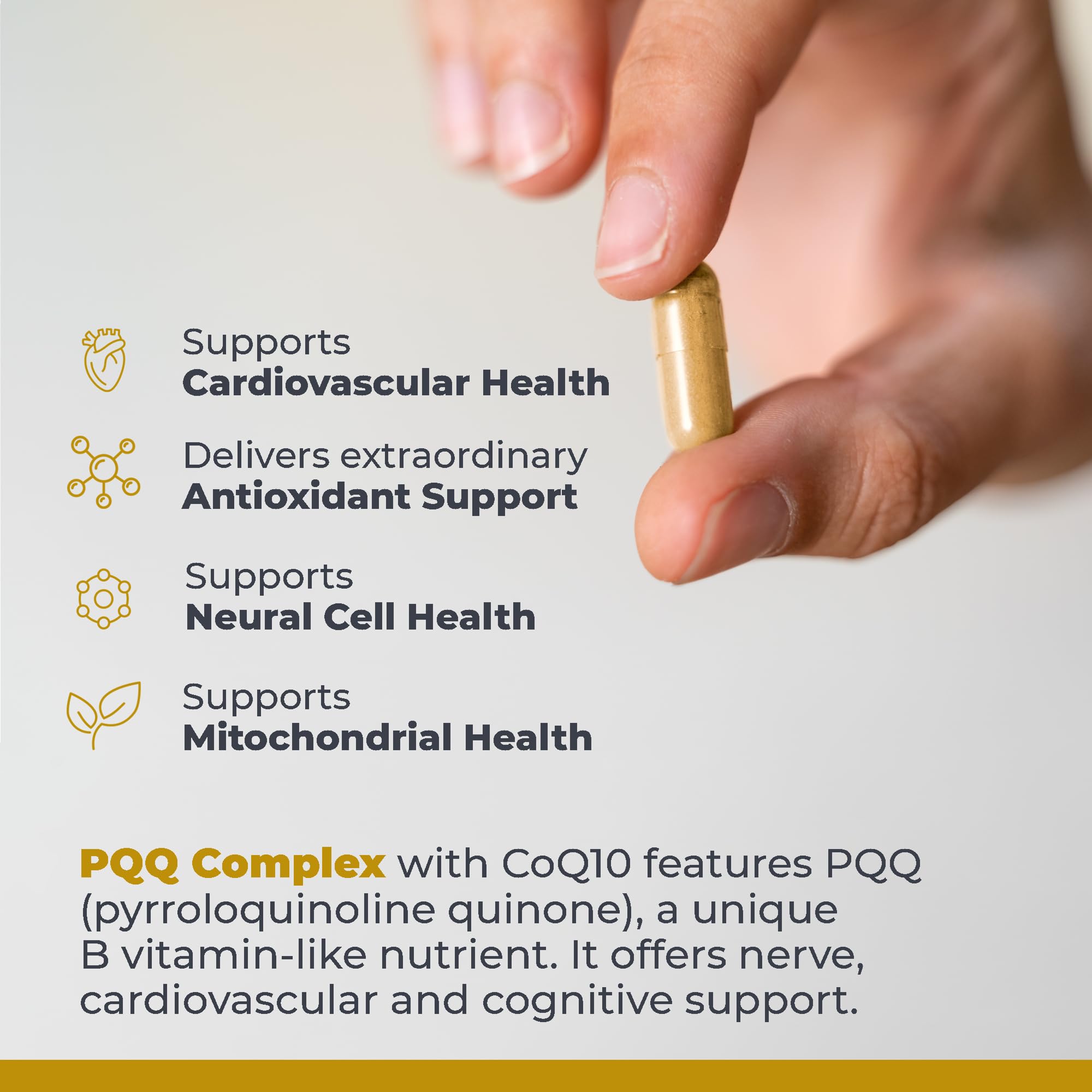 Premier Research Labs Premier PQQ Complex with CoQ10 - Coenzyme Q10, Co Q 10 Supplement with Pyrroloquinoline Quinone (PQQ) for Antioxidant, Brain & Heart Support - 60 Vegetarian Capsules Premier Research Labs uk supplements