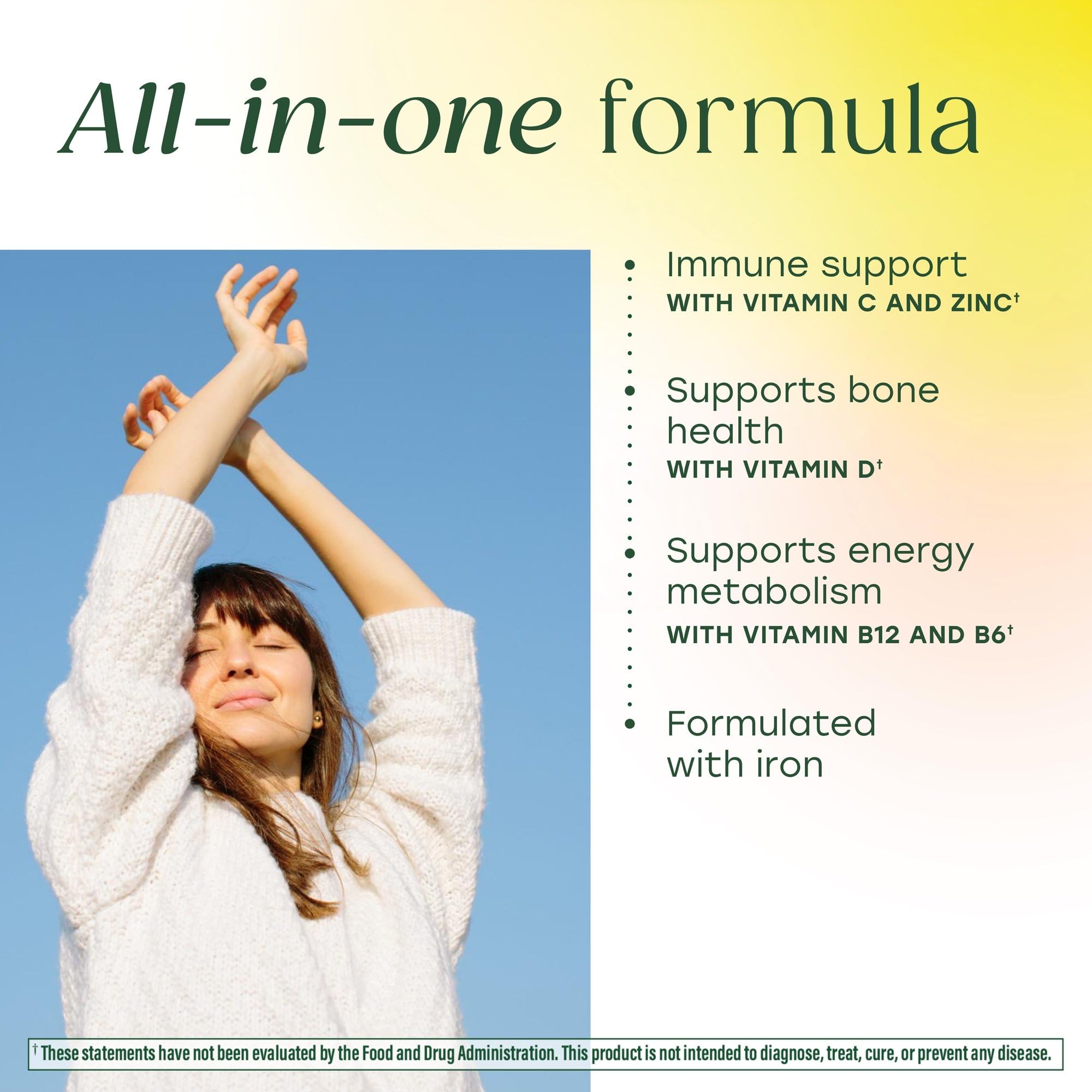 MegaFood Womens Multivitamin One Daily - Multivitamin for Women - Vitamin C, Vitamin D, Iron & B Vitamins - Bone, Energy Metabolism & Immune Support MegaFood uk supplements