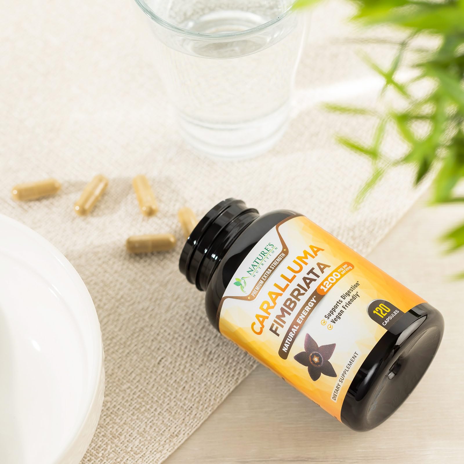 Pure Caralluma Fimbriata Extract Highly Concentrated 1200mg - Natural Endurance Support Nature's Nutrition uk supplements